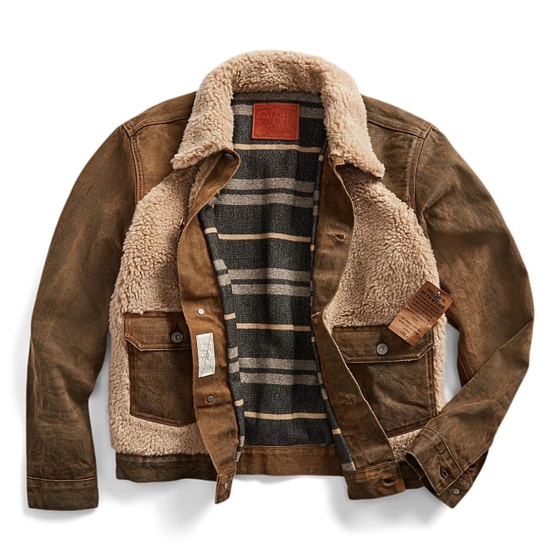 RRL 브라운 데님 그리즐리 M 상품이미지1