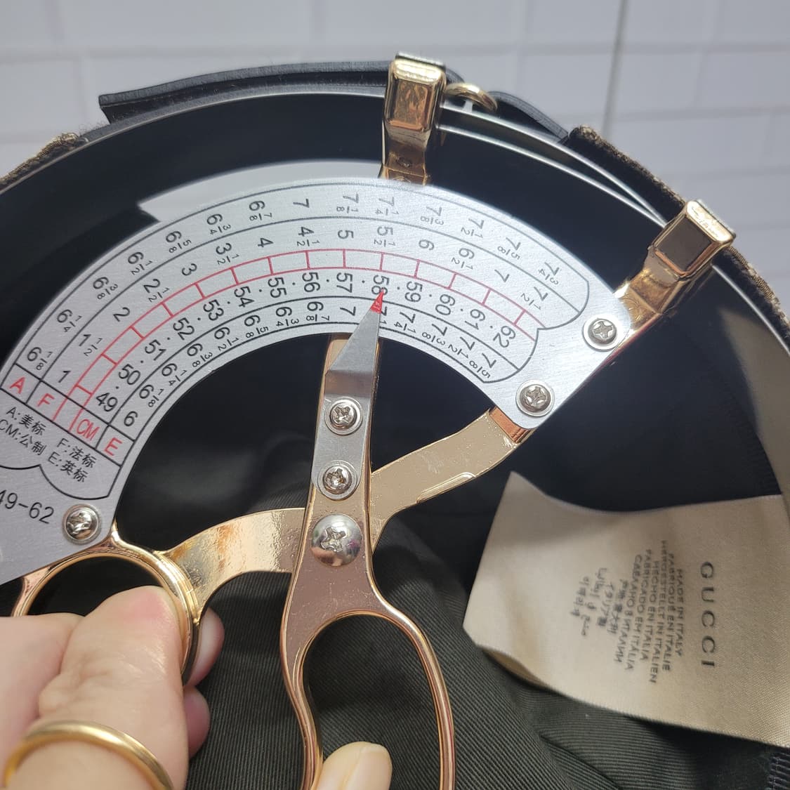 GUCCI 구찌 모자 볼캡 캡 58cm M 사이즈 상품이미지10