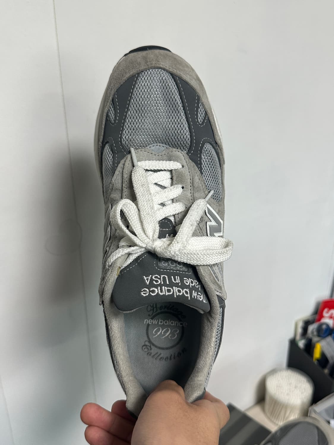 뉴발란스 993 그레이 285(크림 택o) 상품이미지8