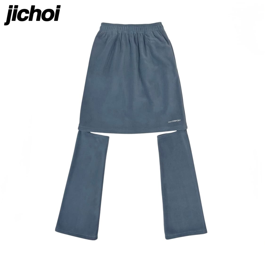 지초이 플리스 스커트 팬츠 쿨그레이 2사이즈 상품이미지1