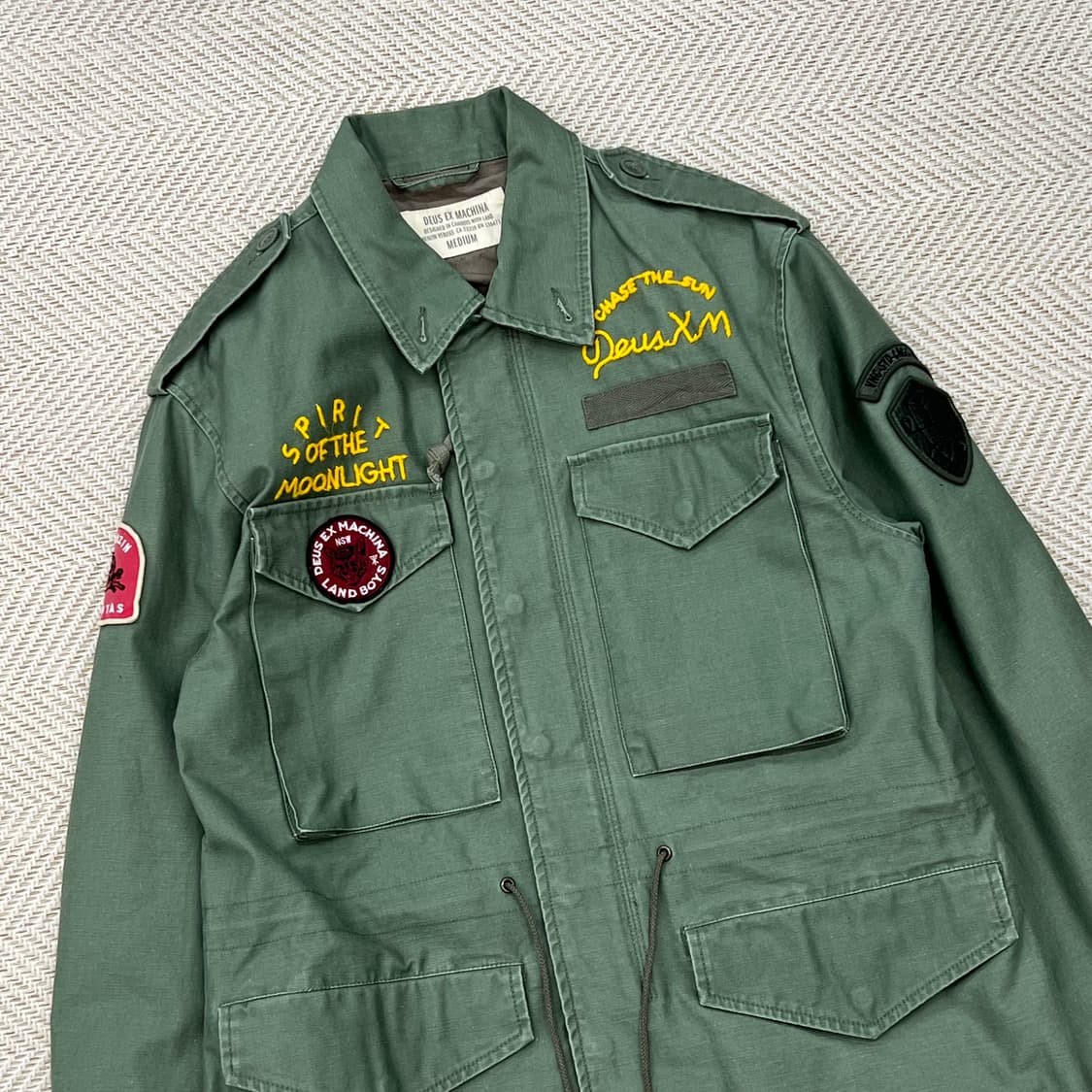 데우스 자수패치 야상자켓 r2314 상품이미지3