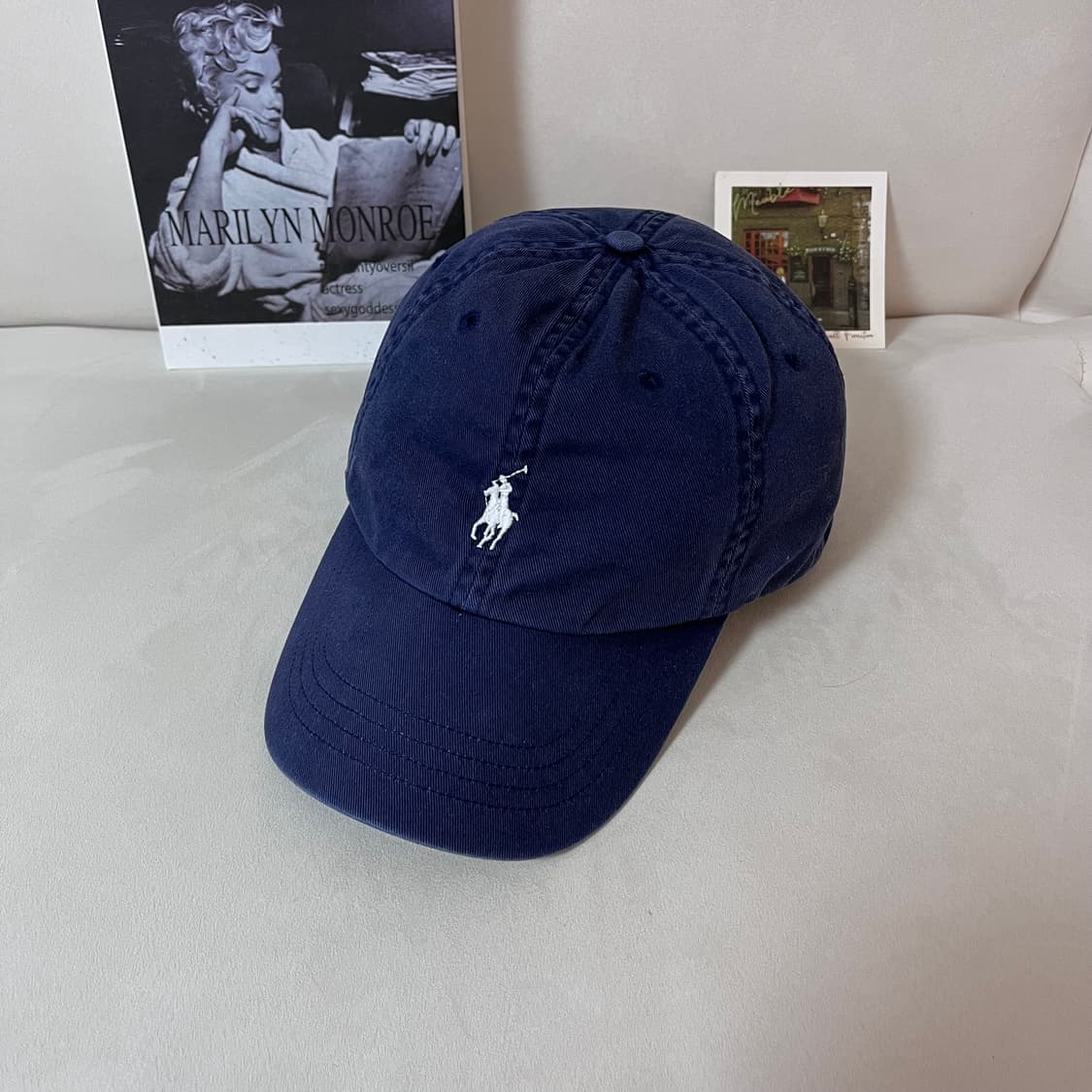 [정품] 폴로 네이비 / 화이트포니 모자 상품이미지1