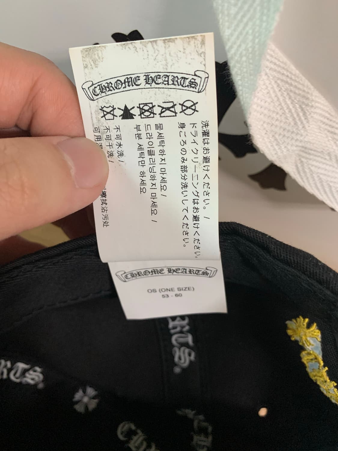 크롬하츠 CH 베이스볼 캡 블랙 옐로우 상품이미지5