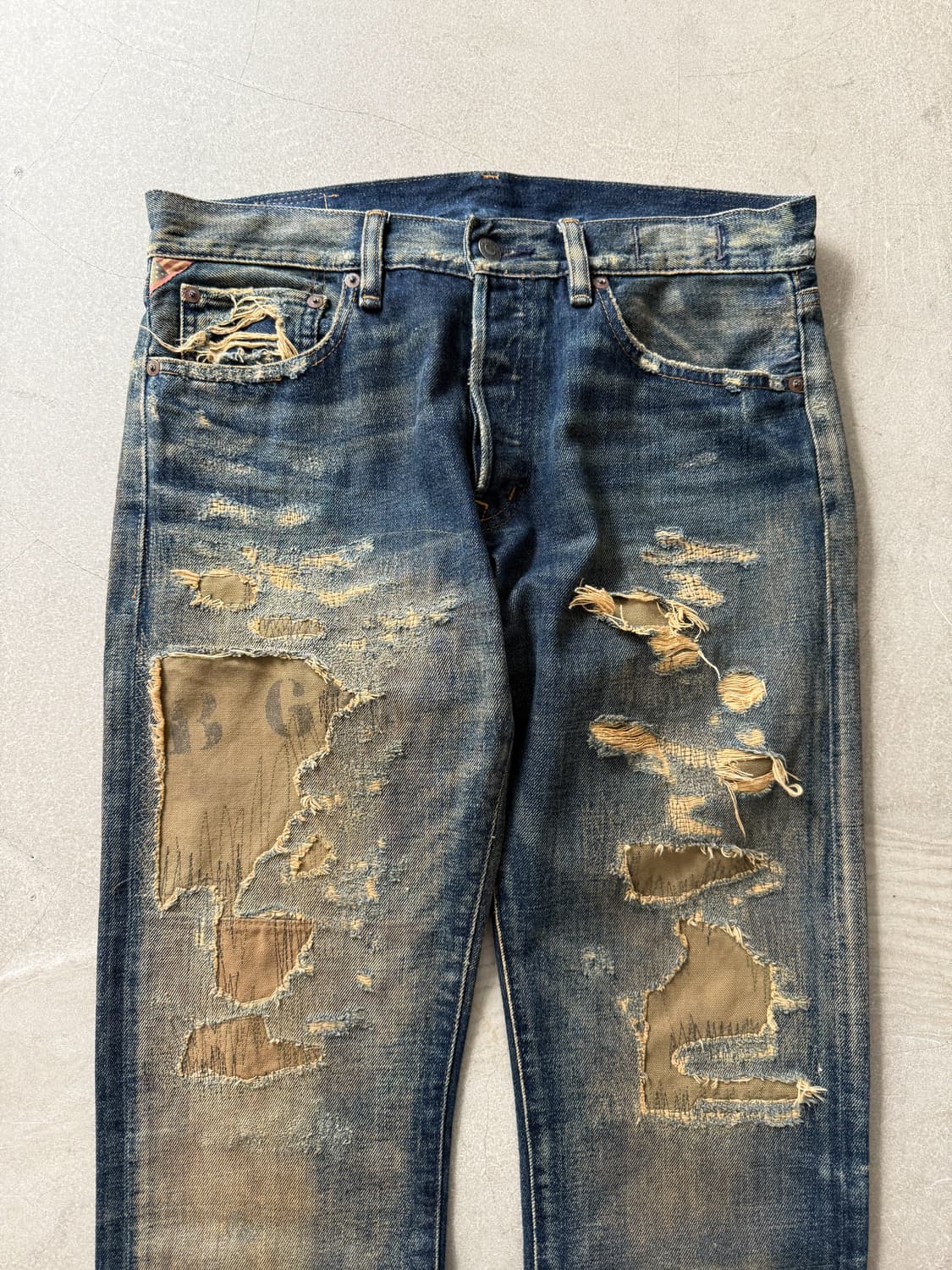 Denim and Supply Distressed Denim Pants 상품이미지2