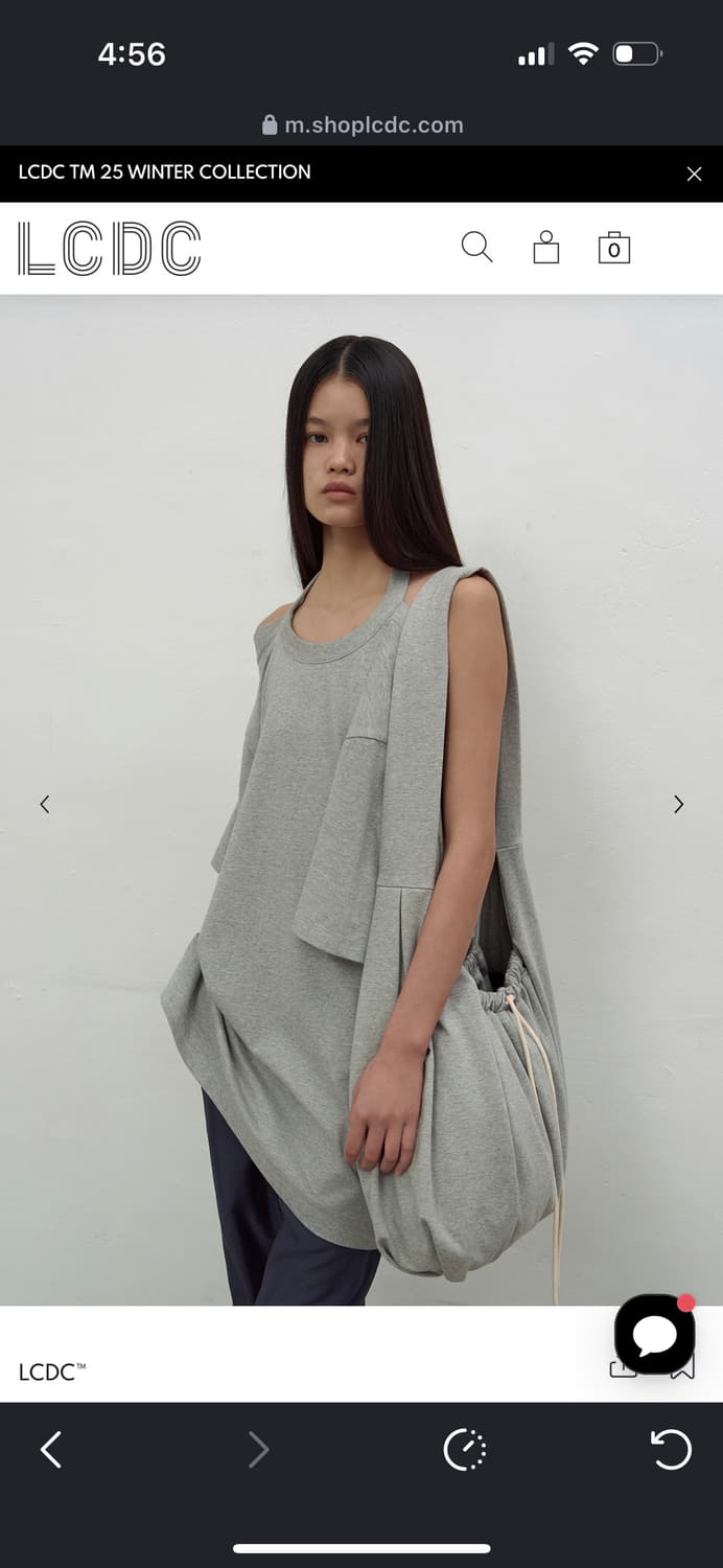 LCDC KNOT DETAIL SHOULDER BAG (GREY) 상품이미지4