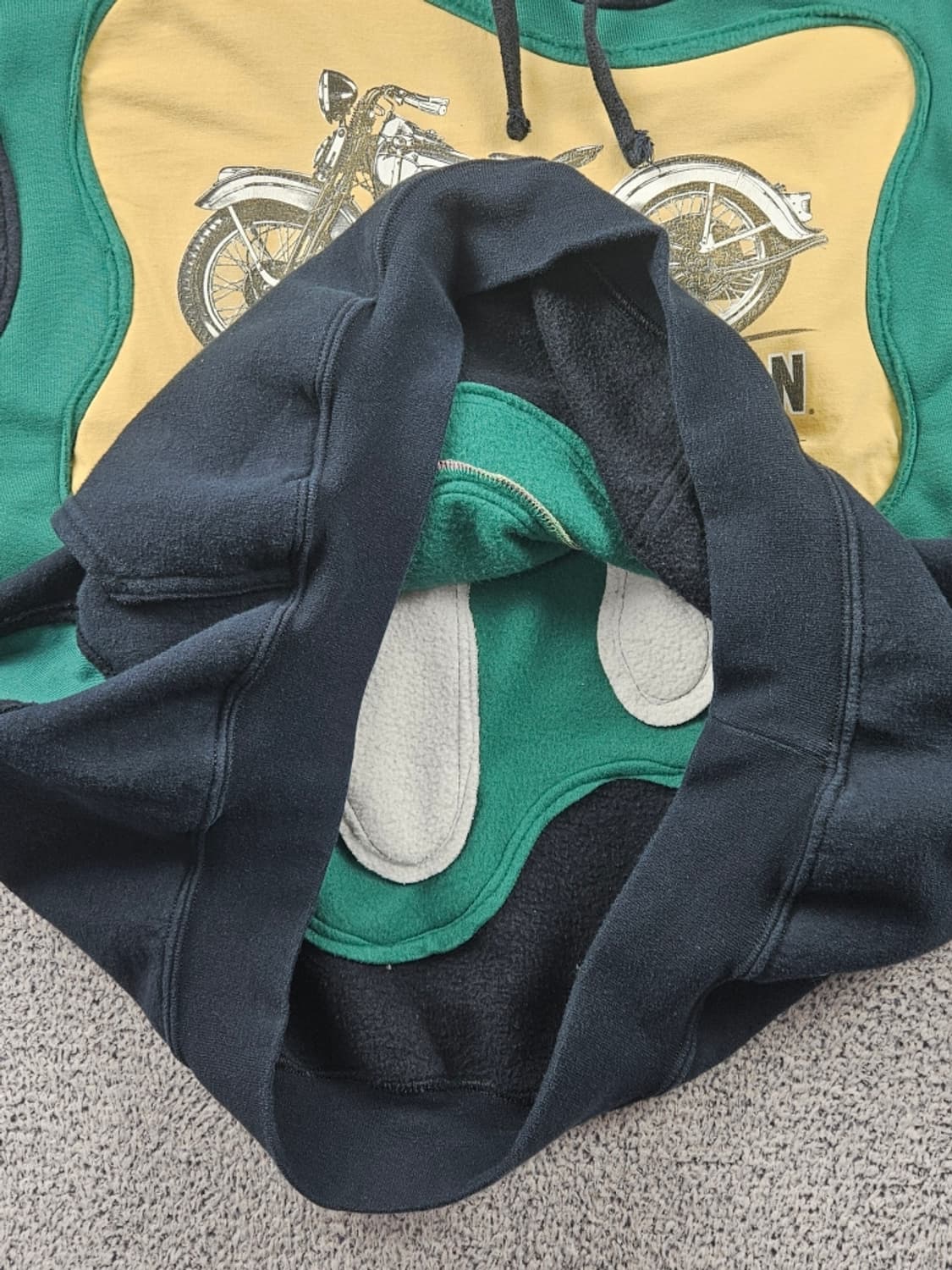 할리데이비슨 아플리케 커스텀 스웻 후드 티셔츠 (2XL추정) / 9322 상품이미지10