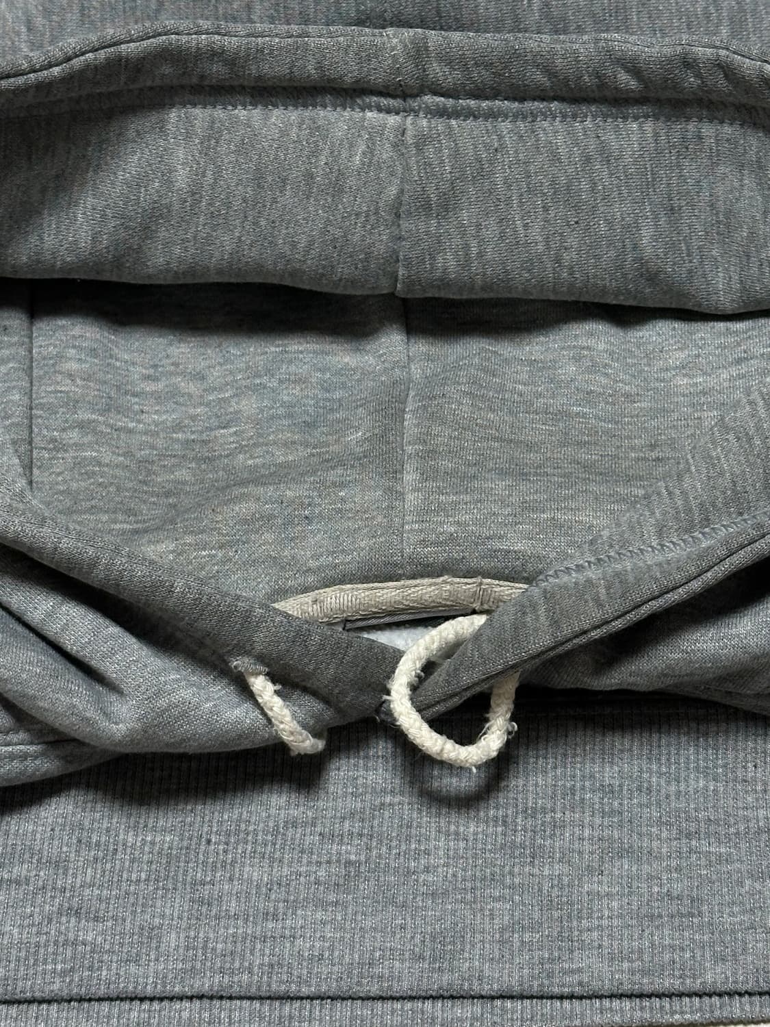 희귀) 00's 나이키 올드스쿨 센터 스우시 후드티 그레이 상품이미지5