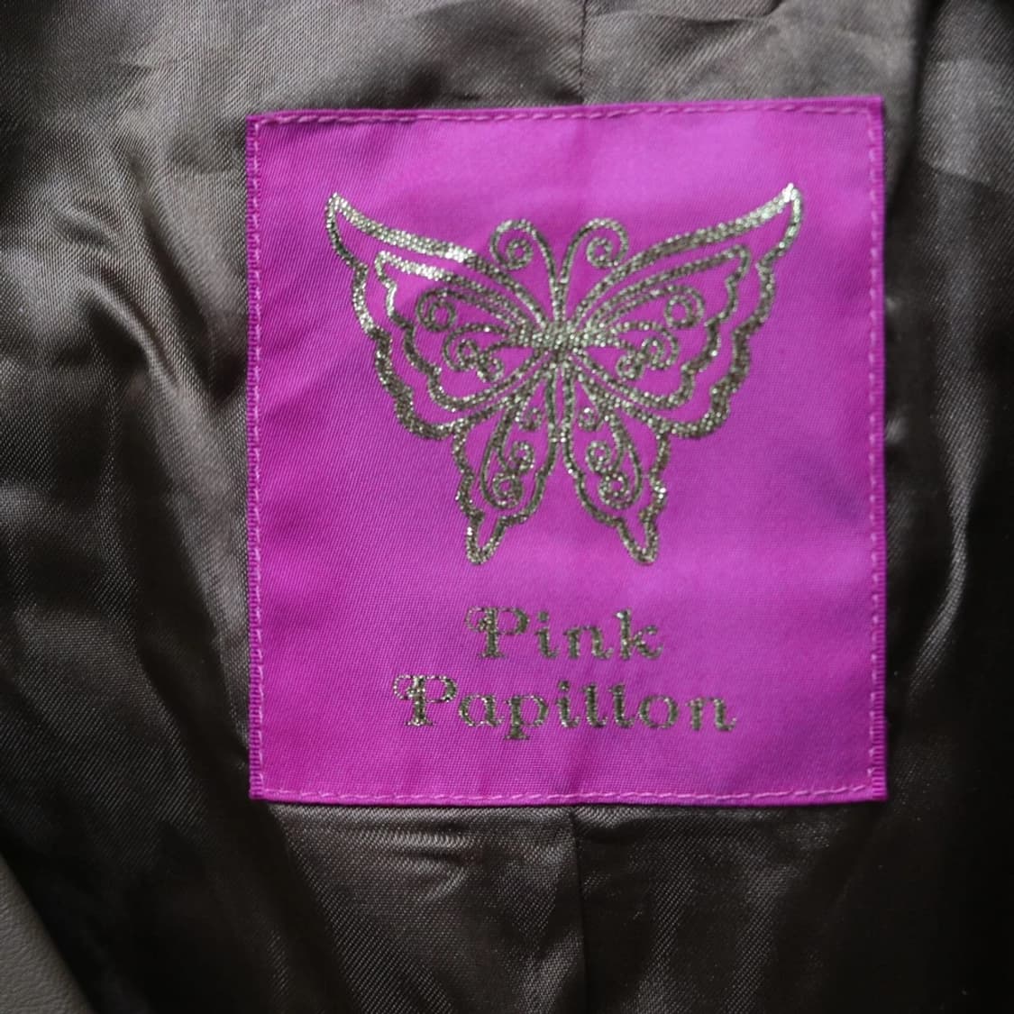 PINK PAPILLON 가죽 패치워크 벨트 자켓 62303 상품이미지9