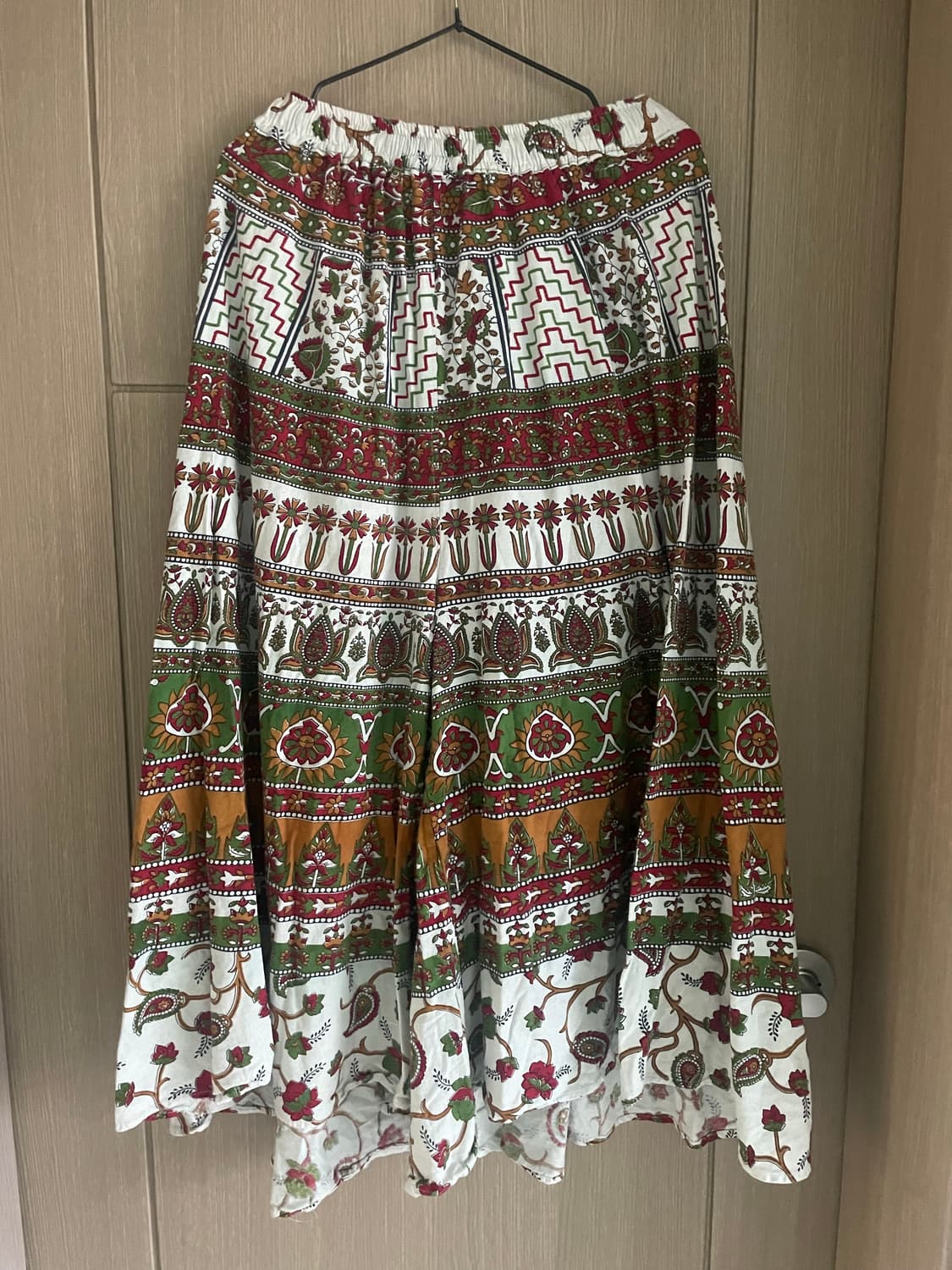 에스닉 히피 아메카지 하구미 면100 와이드 팬츠 상품이미지4