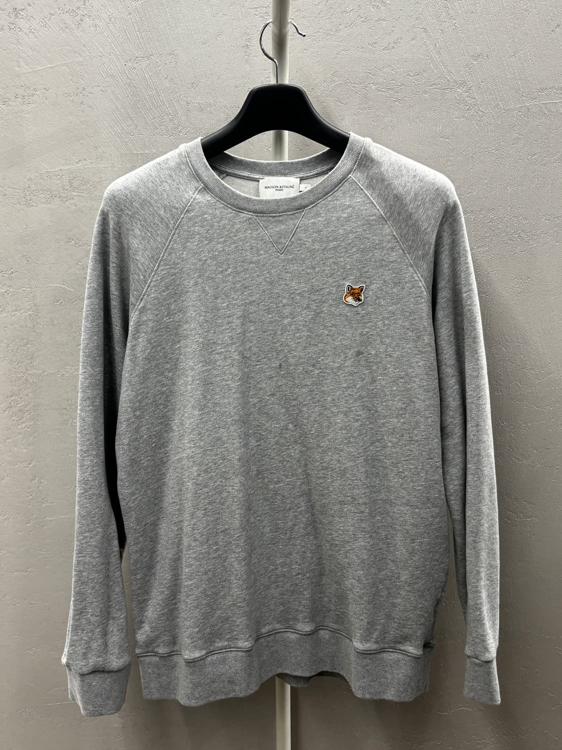 메종키츠네 폭스헤드 맨투맨 그레이 L 상품이미지2