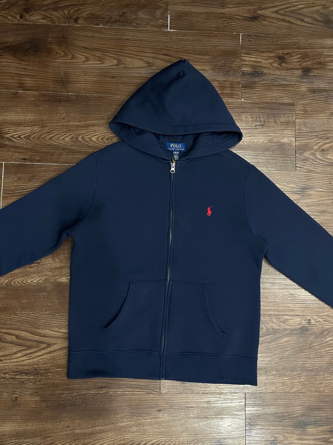폴로 랄프로렌 네이비 후드집업 상품이미지3