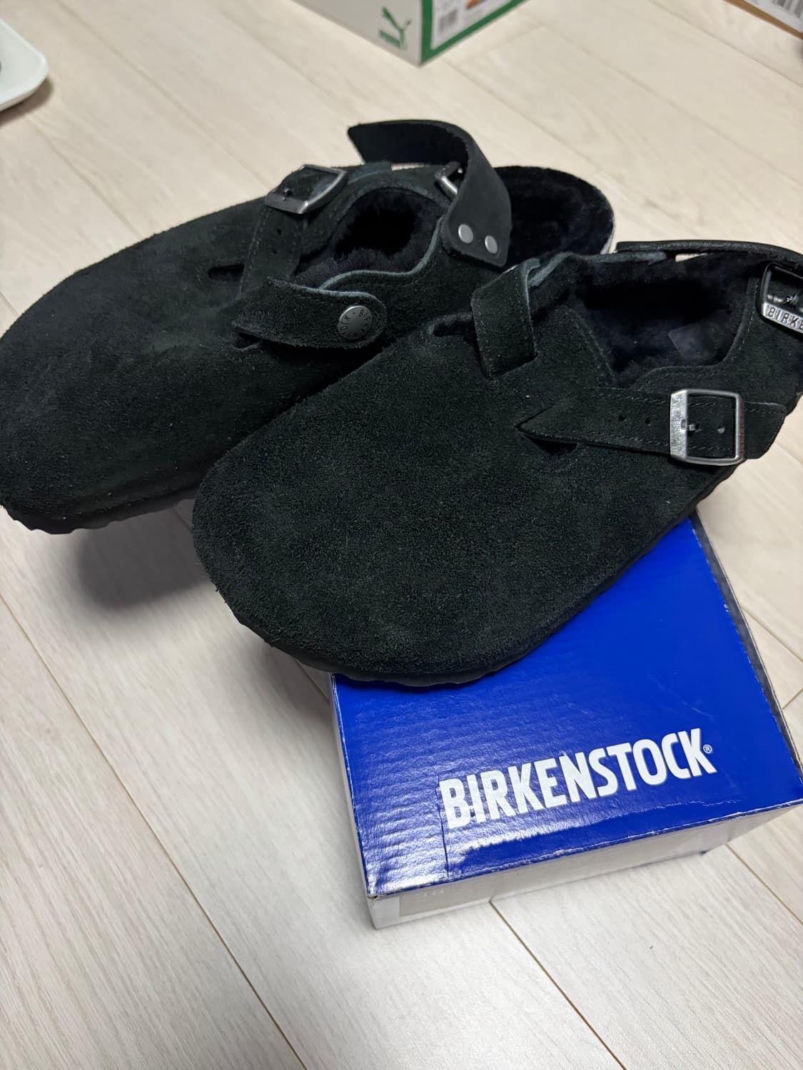 (새상품) 버켄스탁 토키오 셔링 블랙 - 레귤러 (245) 상품이미지2