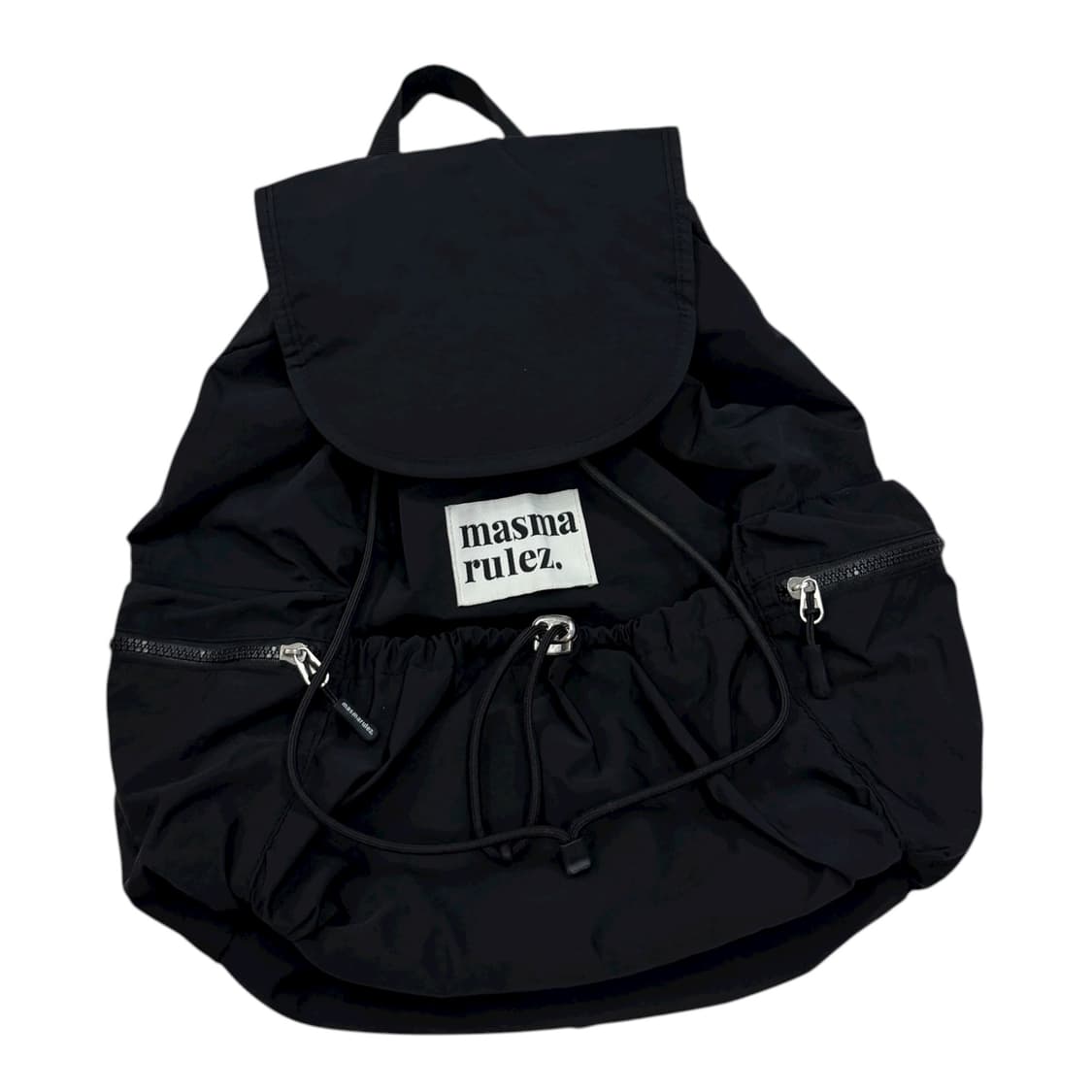 마스마룰즈 스트링 플랩 복조리 백팩 가방 블랙 상품이미지2