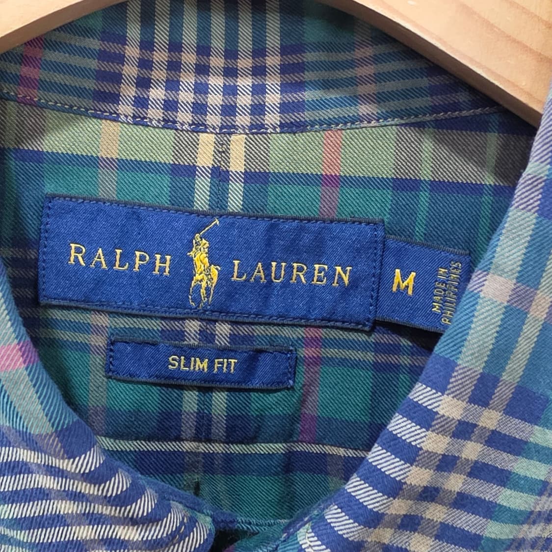 랄프로렌 슬림핏 체크셔츠- M 상품이미지8