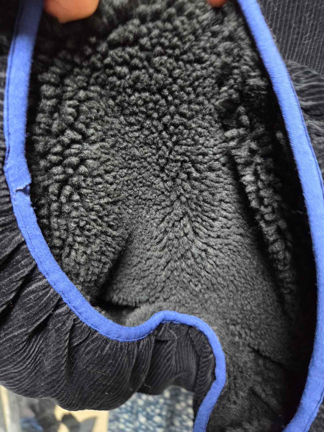 스투시 코듀로이 모크넥 풀오버 블랙 M 상품이미지5