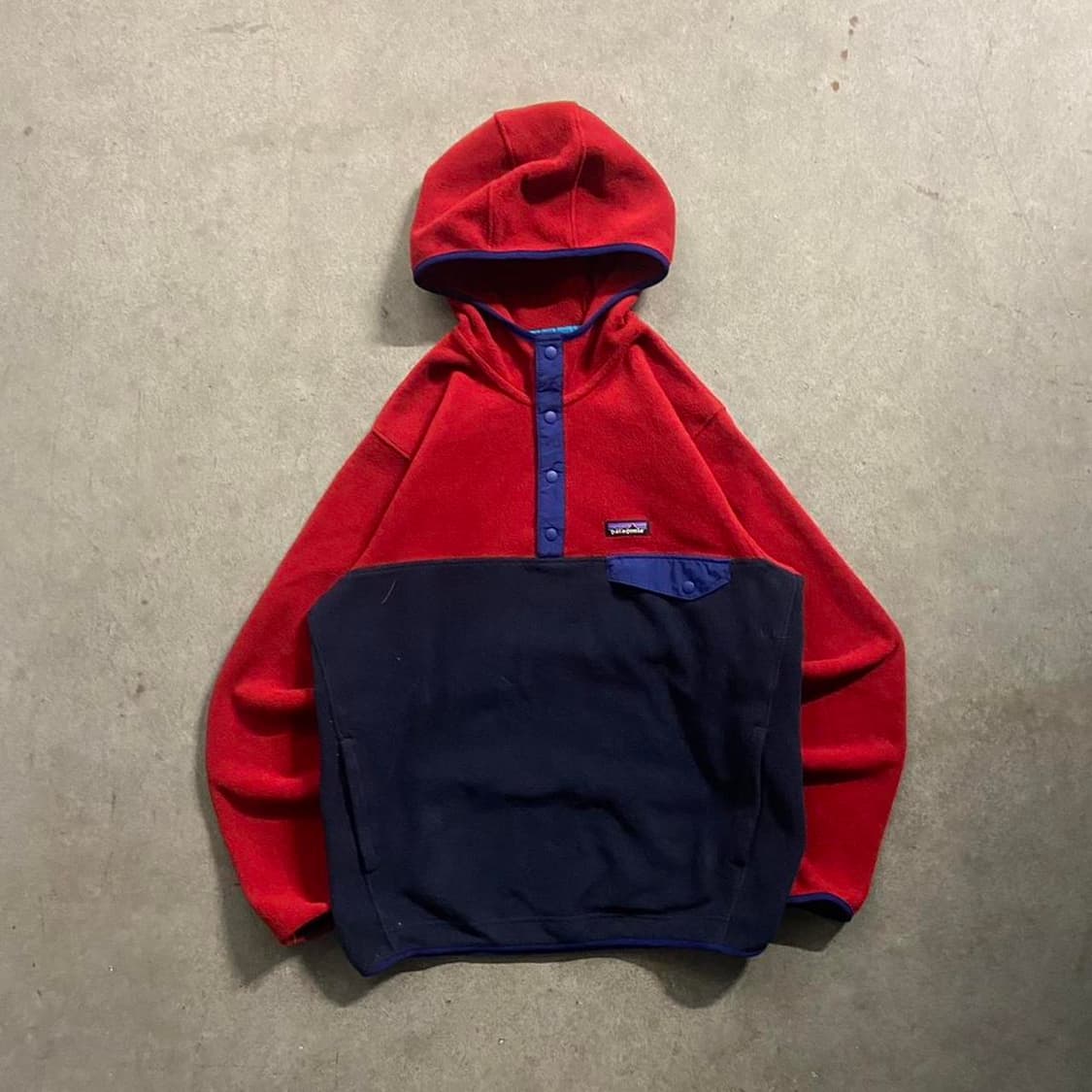 14FW 파타고니아 클래식 신칠라 스냅-티 후디 레드/네이비 상품이미지1