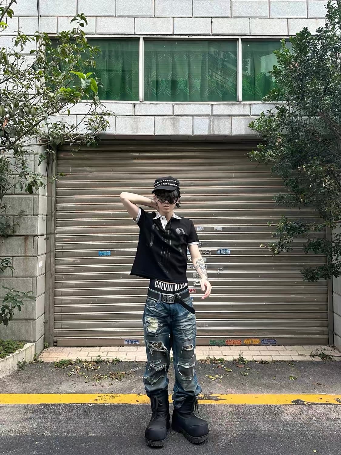 Vintage mood opium st   폴로반팔티 상품이미지3