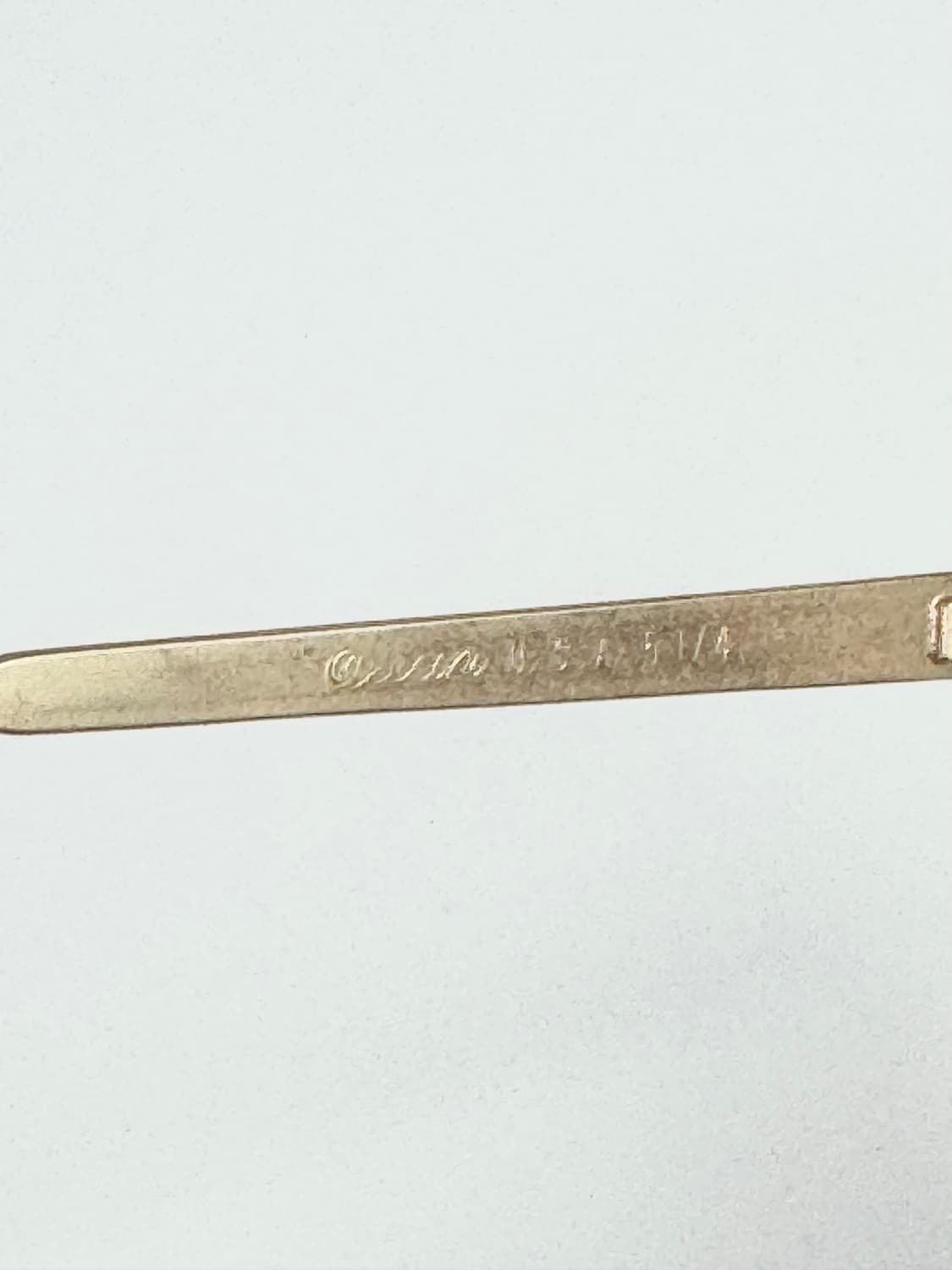 90s USA Allan Josie Gold Trim 옥타곤 안경테 상품이미지6