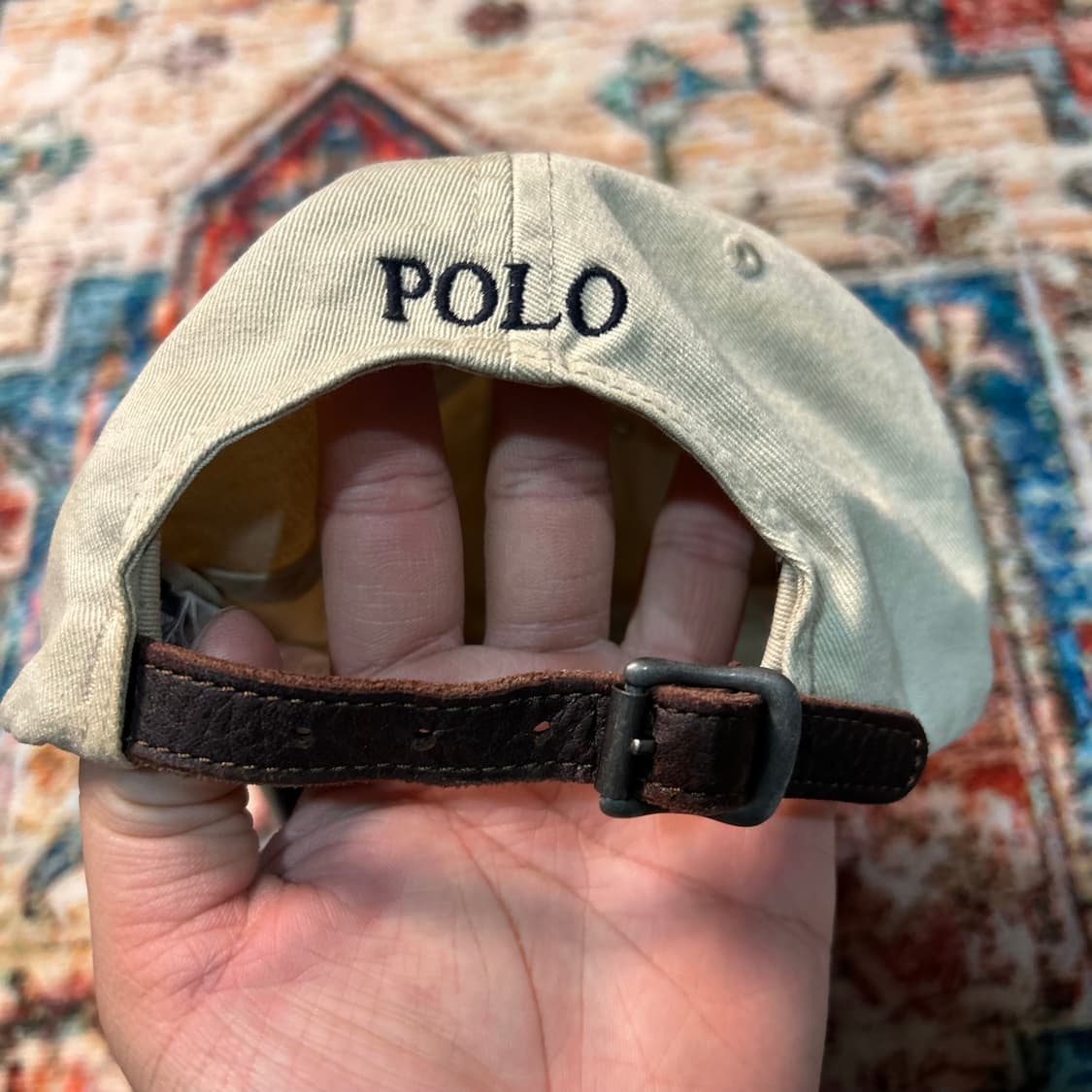 [OS] 폴로 랄프로렌 베이지 로고 볼캡 상품이미지5