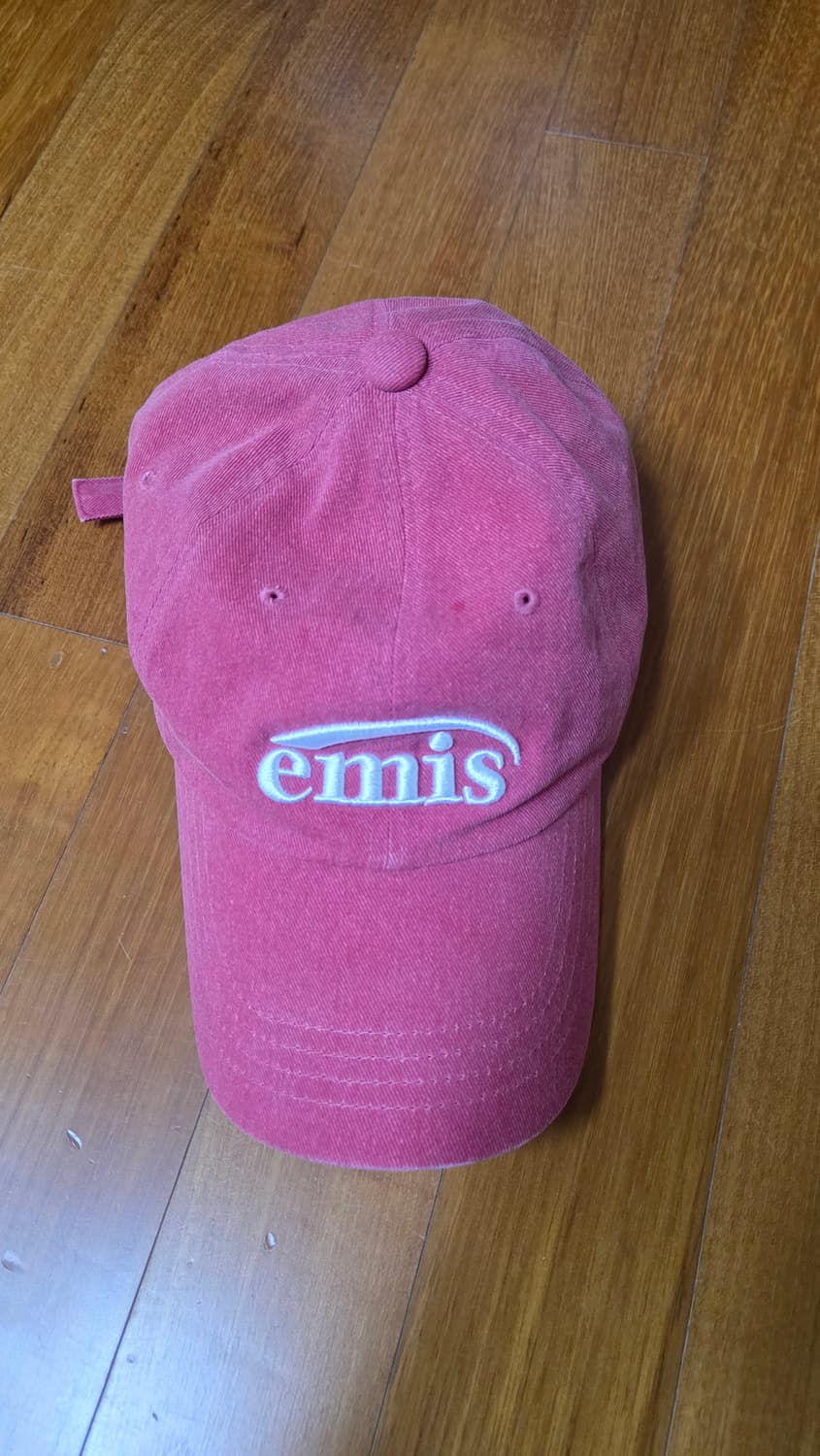 이미스 피그먼트 레드 볼캡 상품이미지1