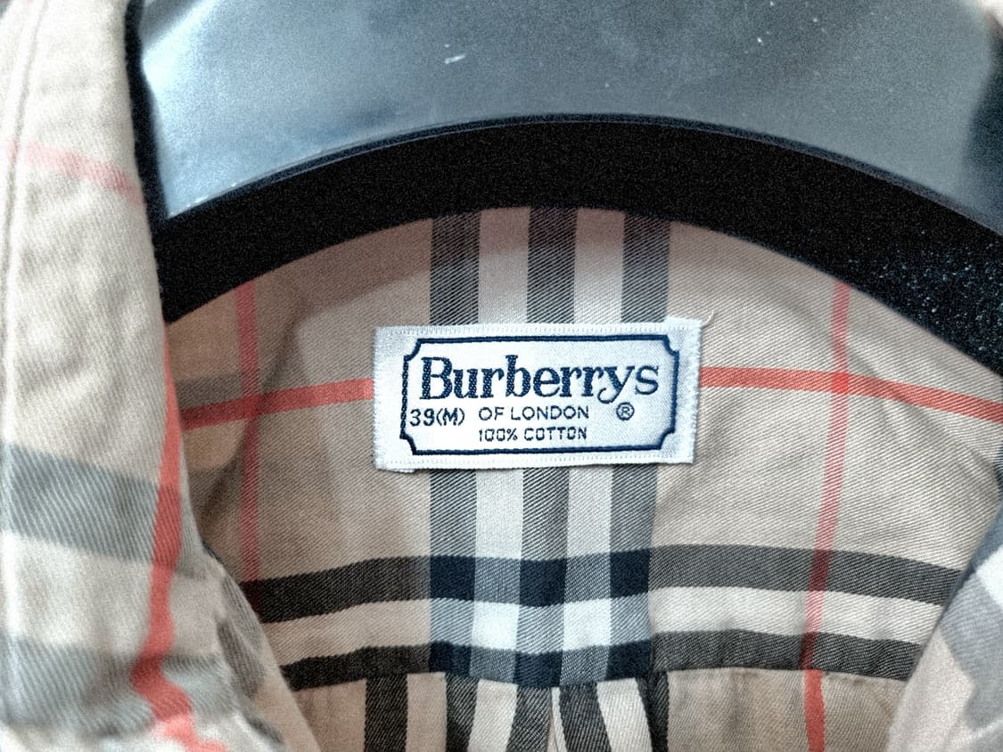 버버리 정품 체크남방 66사이즈 상품이미지4