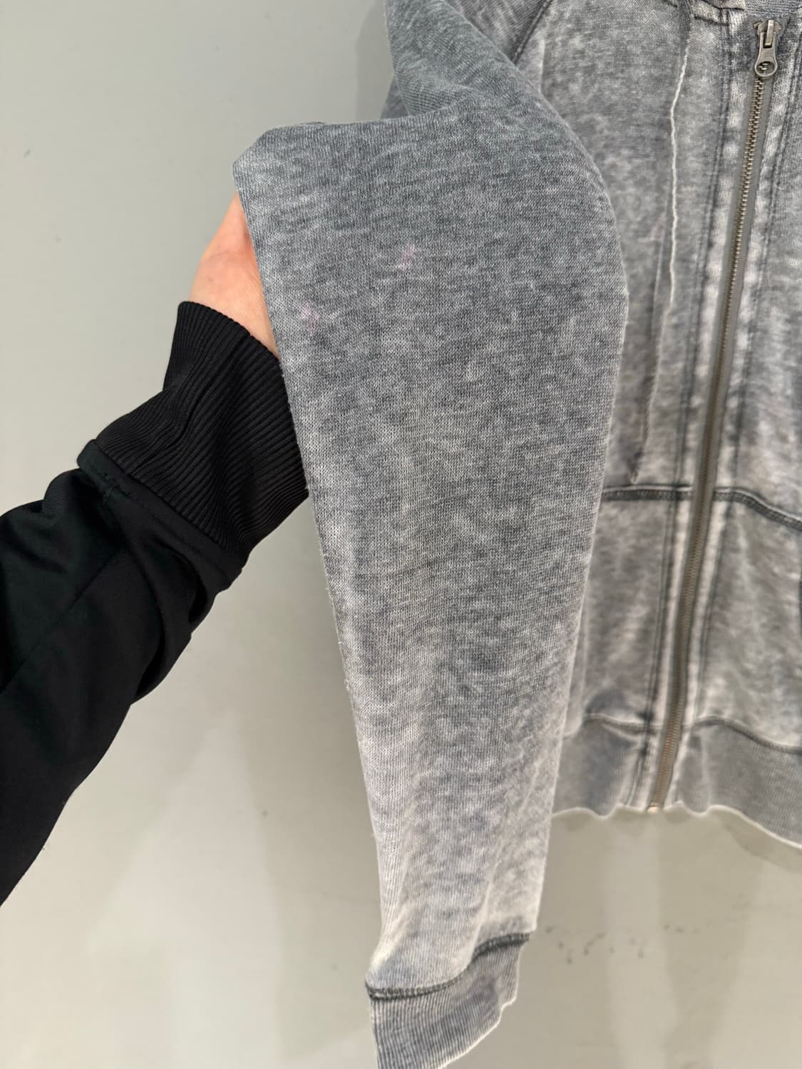 back lettering washing hood zip-up 상품이미지6