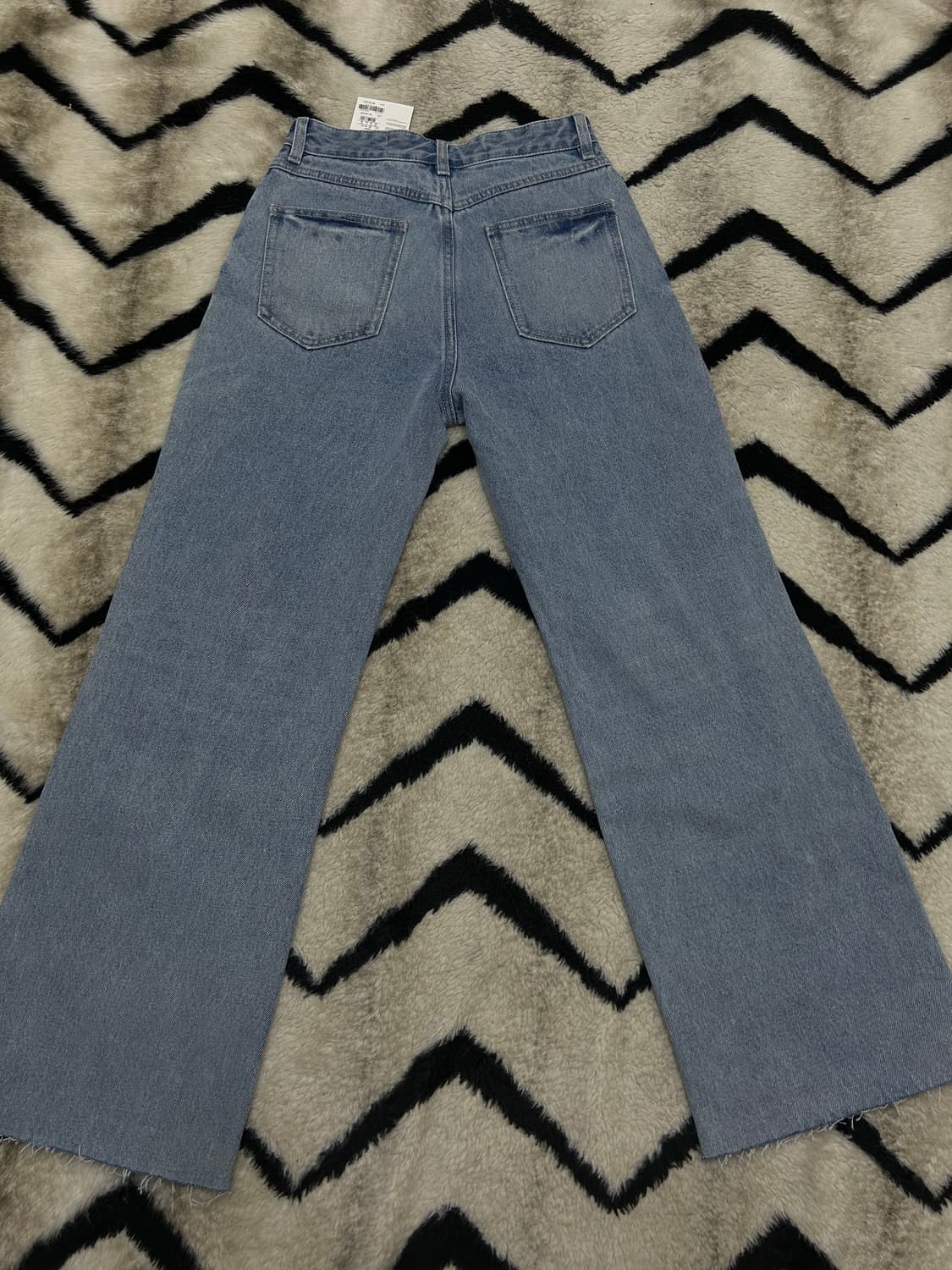 [26]쥬시쥬디 데미지 스트레이트 데님 팬츠/인디고 상품이미지4