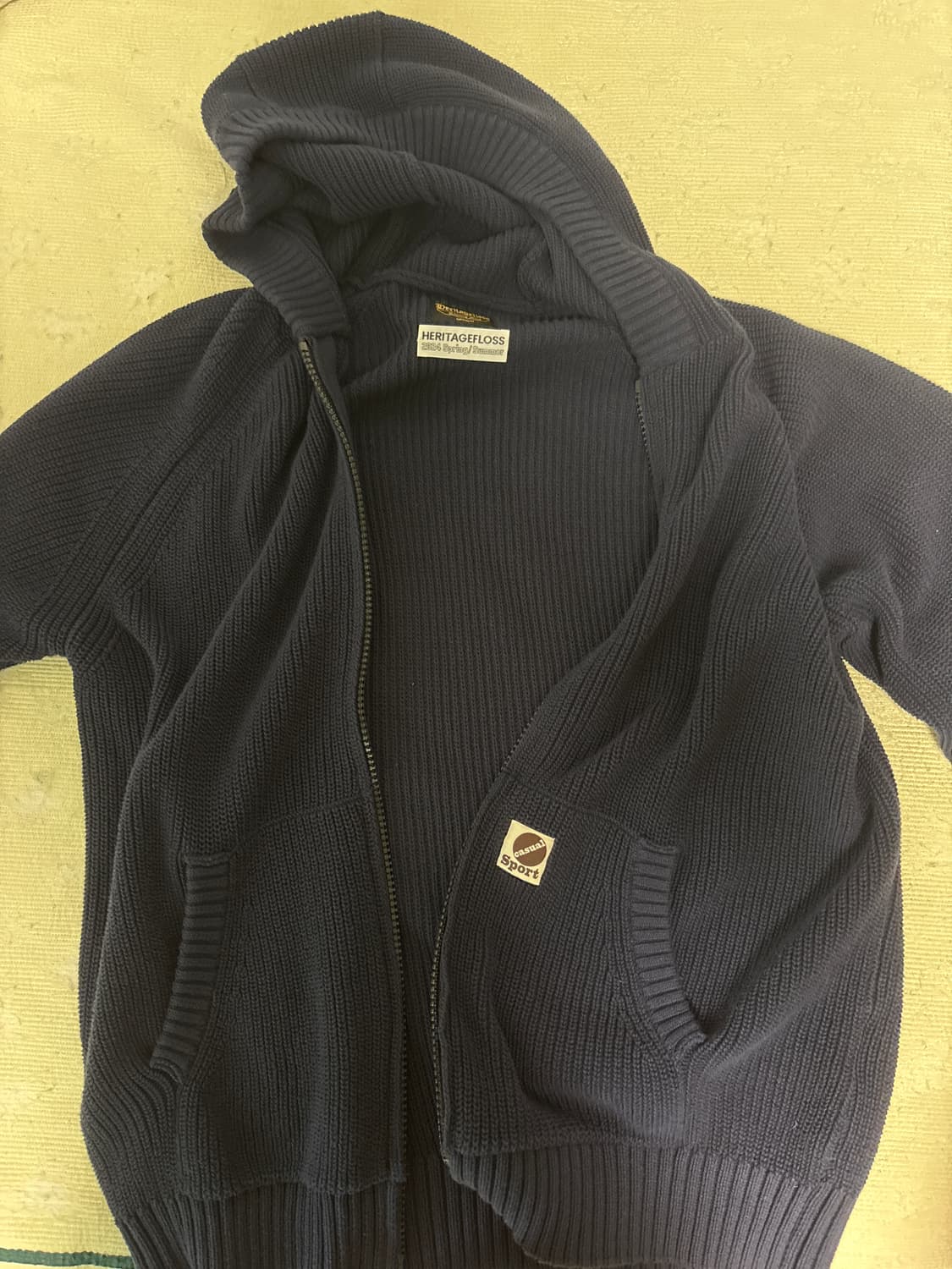 헤리티지플로스 니트집업 상품이미지3