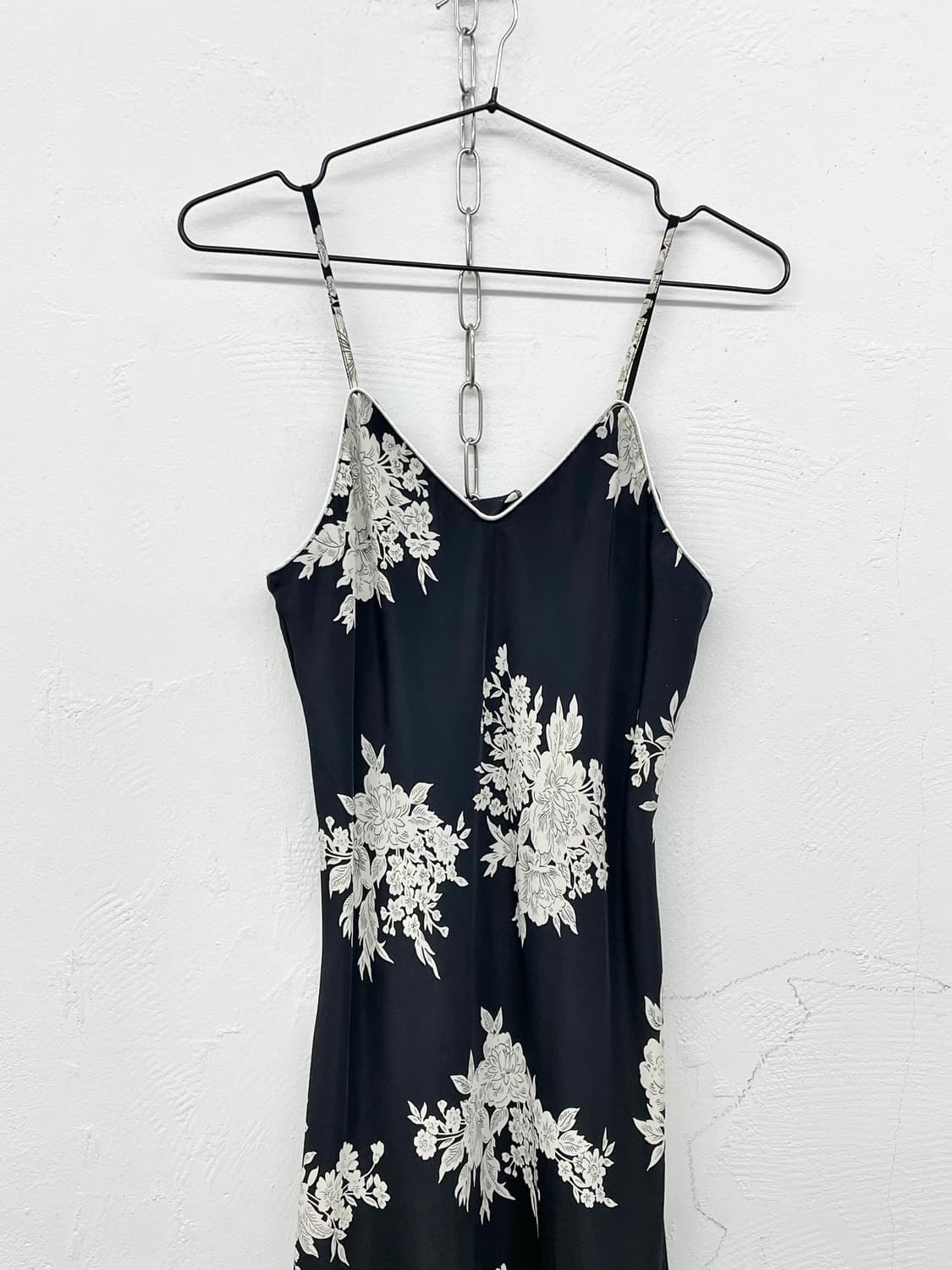 블랙 오리엔탈 롱 슬립 상품이미지5