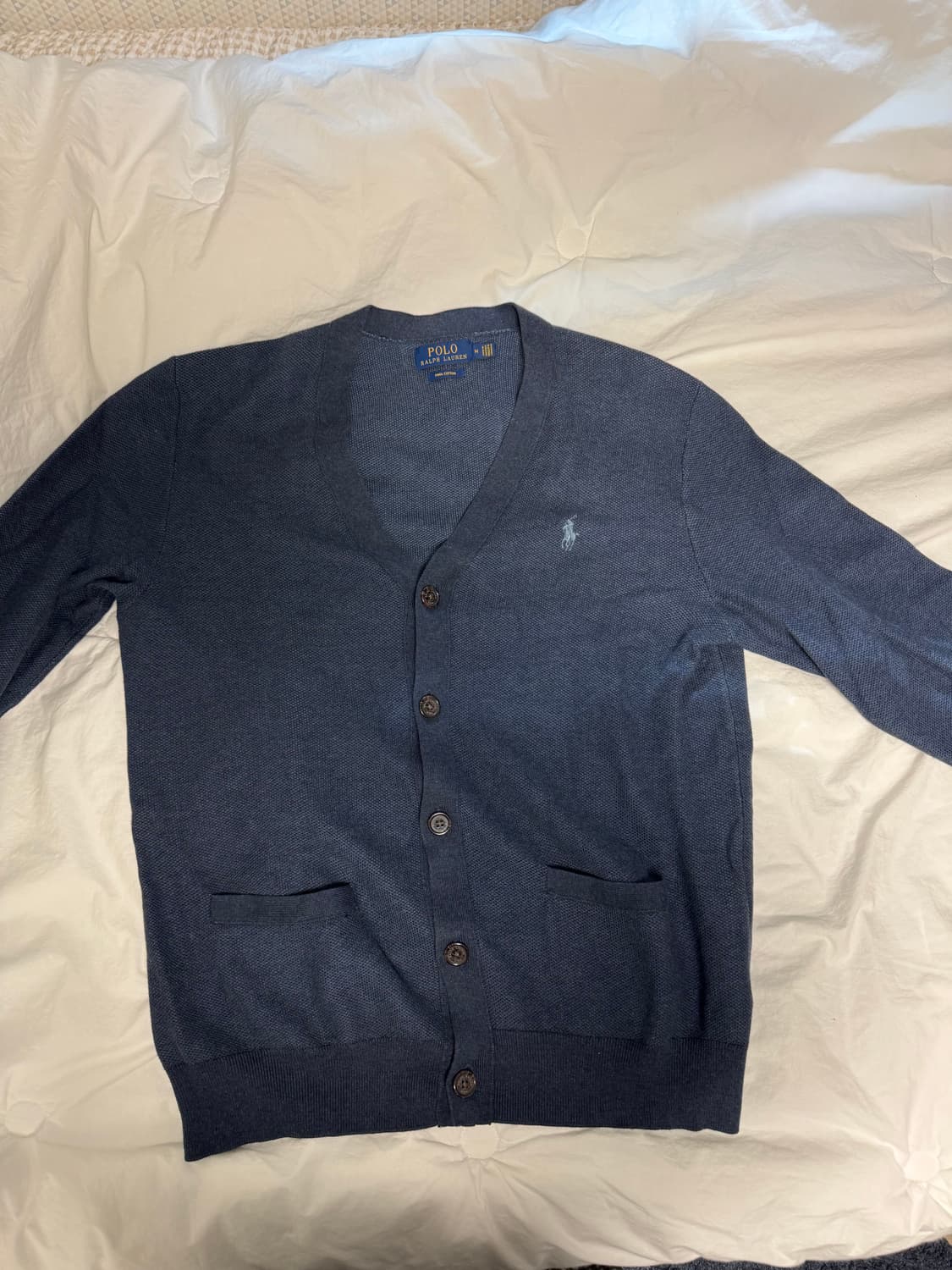 폴로 랄프로렌 피마코튼 가디건 M 네이비 상품이미지1