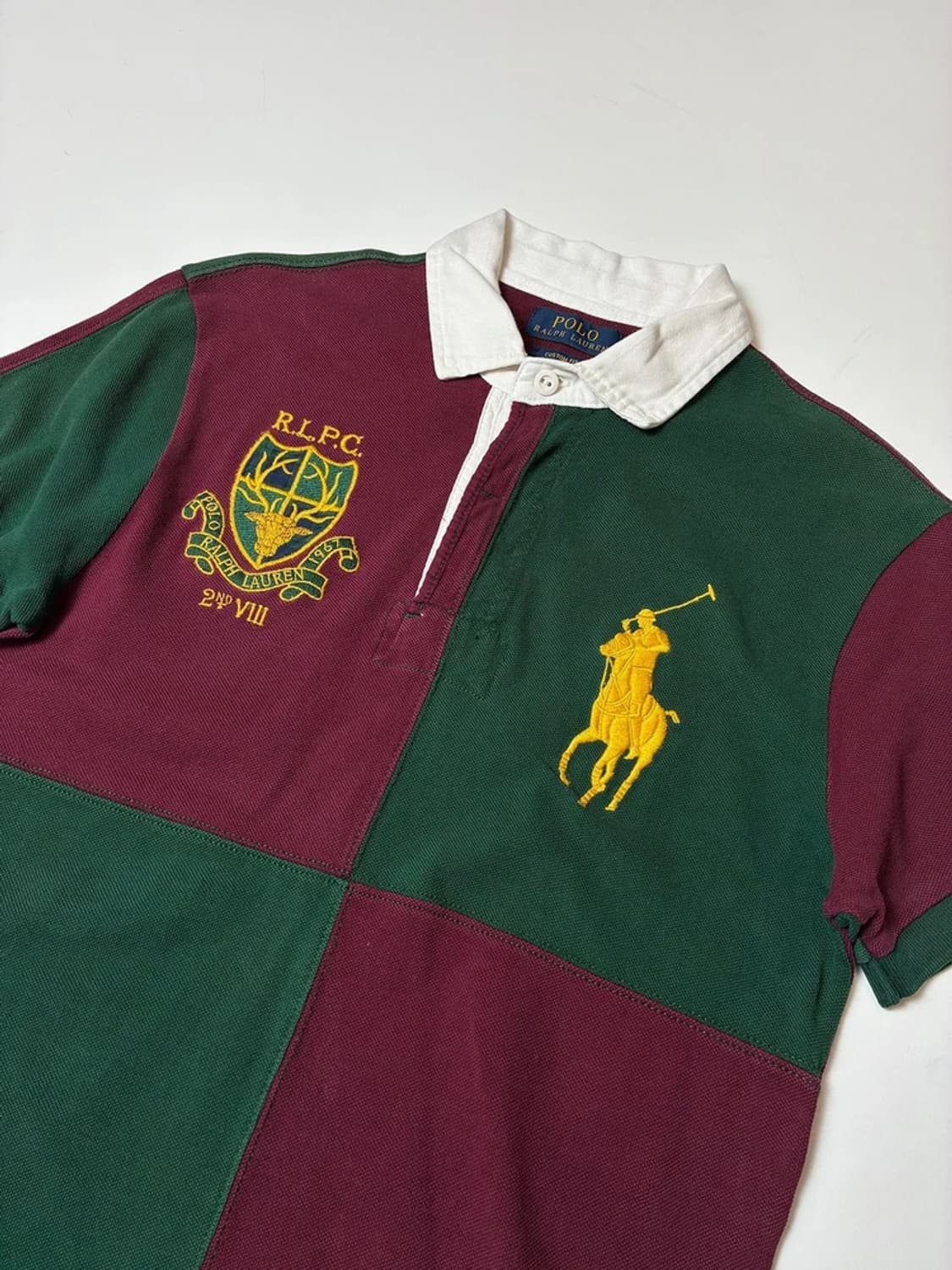 폴로 랄프로렌 컬러블록 럭비 반팔 카라 티셔츠 PN8687 상품이미지2