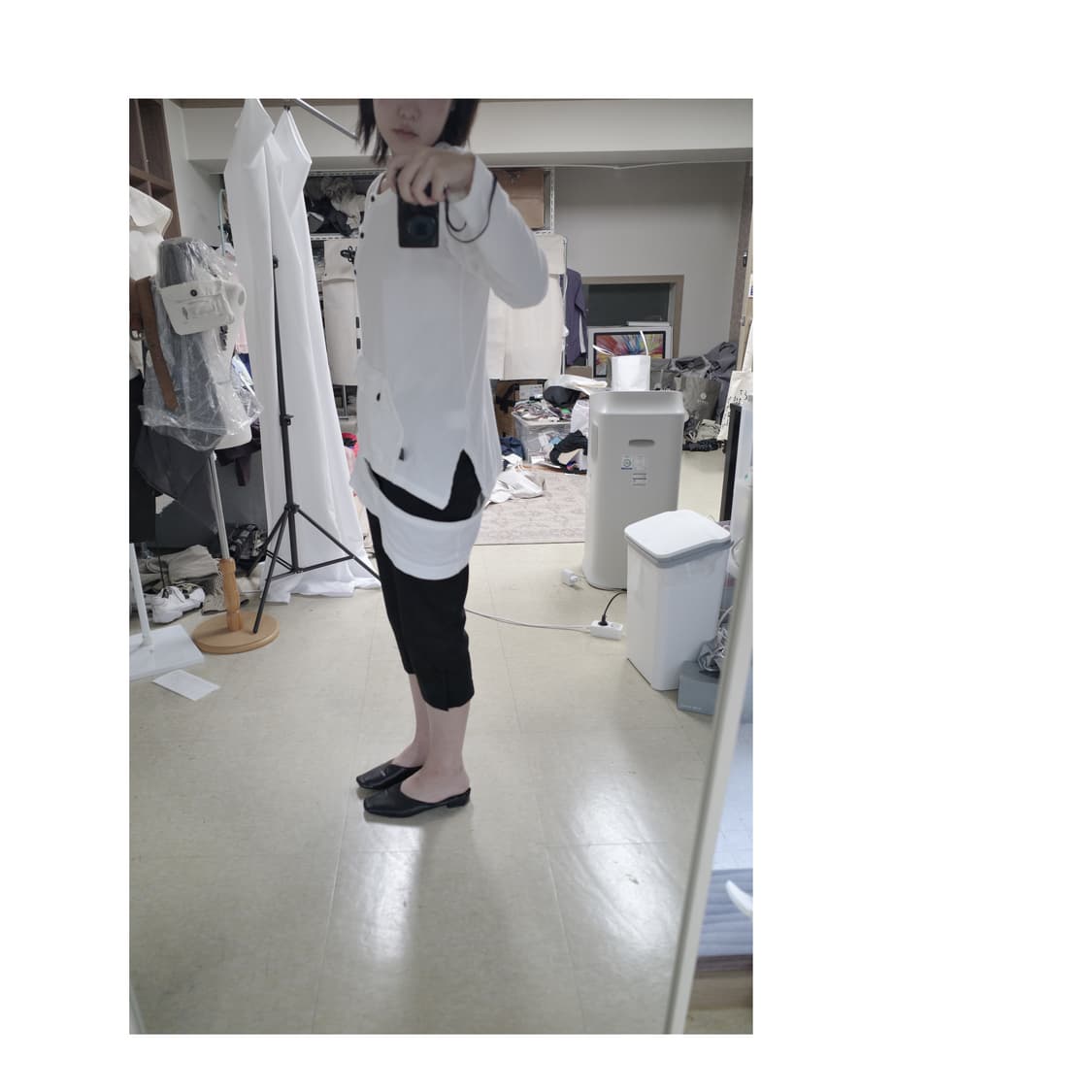 Y's side cut-out top 상품이미지5