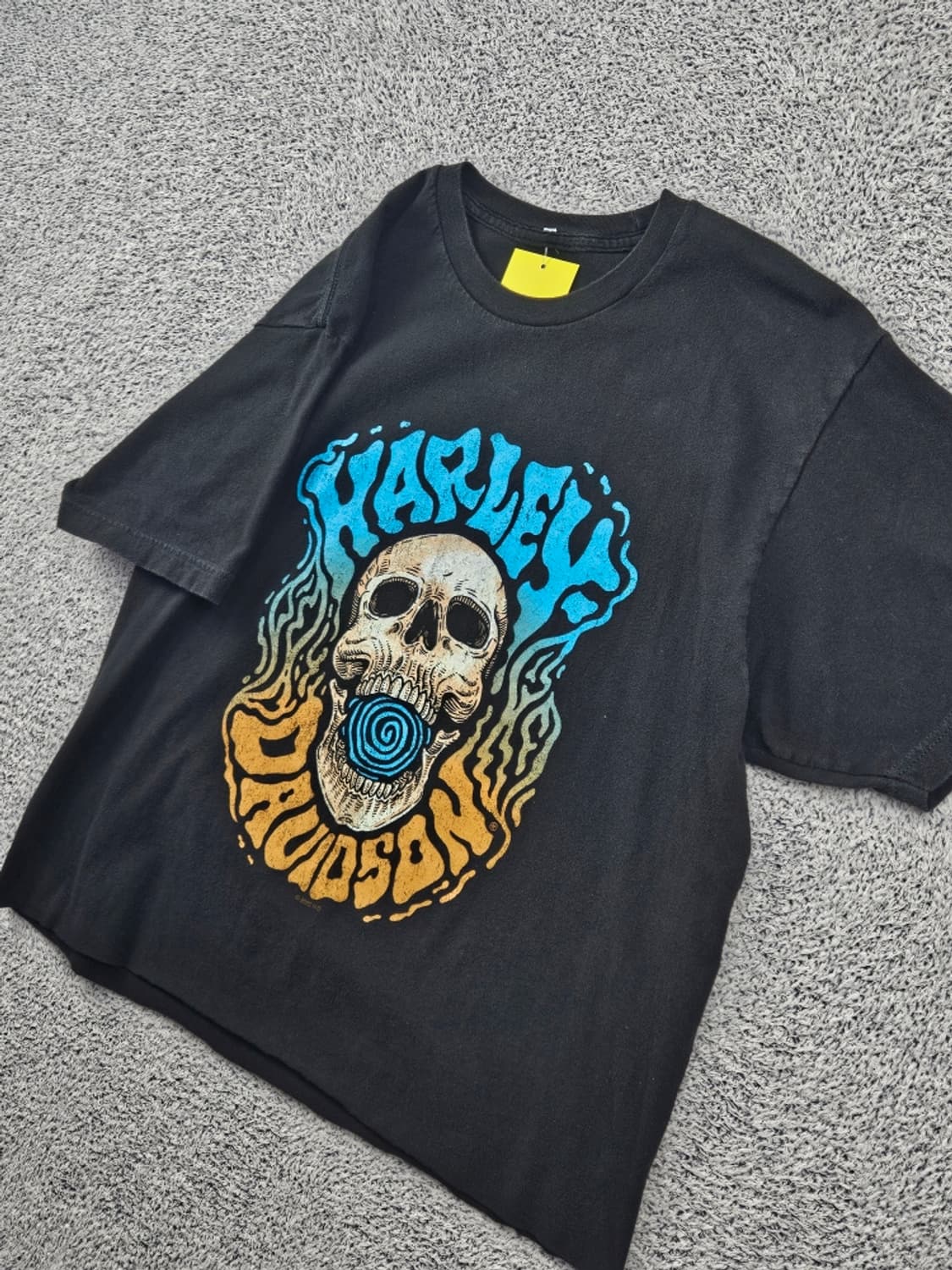 할리데이비슨 캐나다 새스커툰 레드라인 반팔 티셔츠 (M추정)/ 11647 상품이미지4