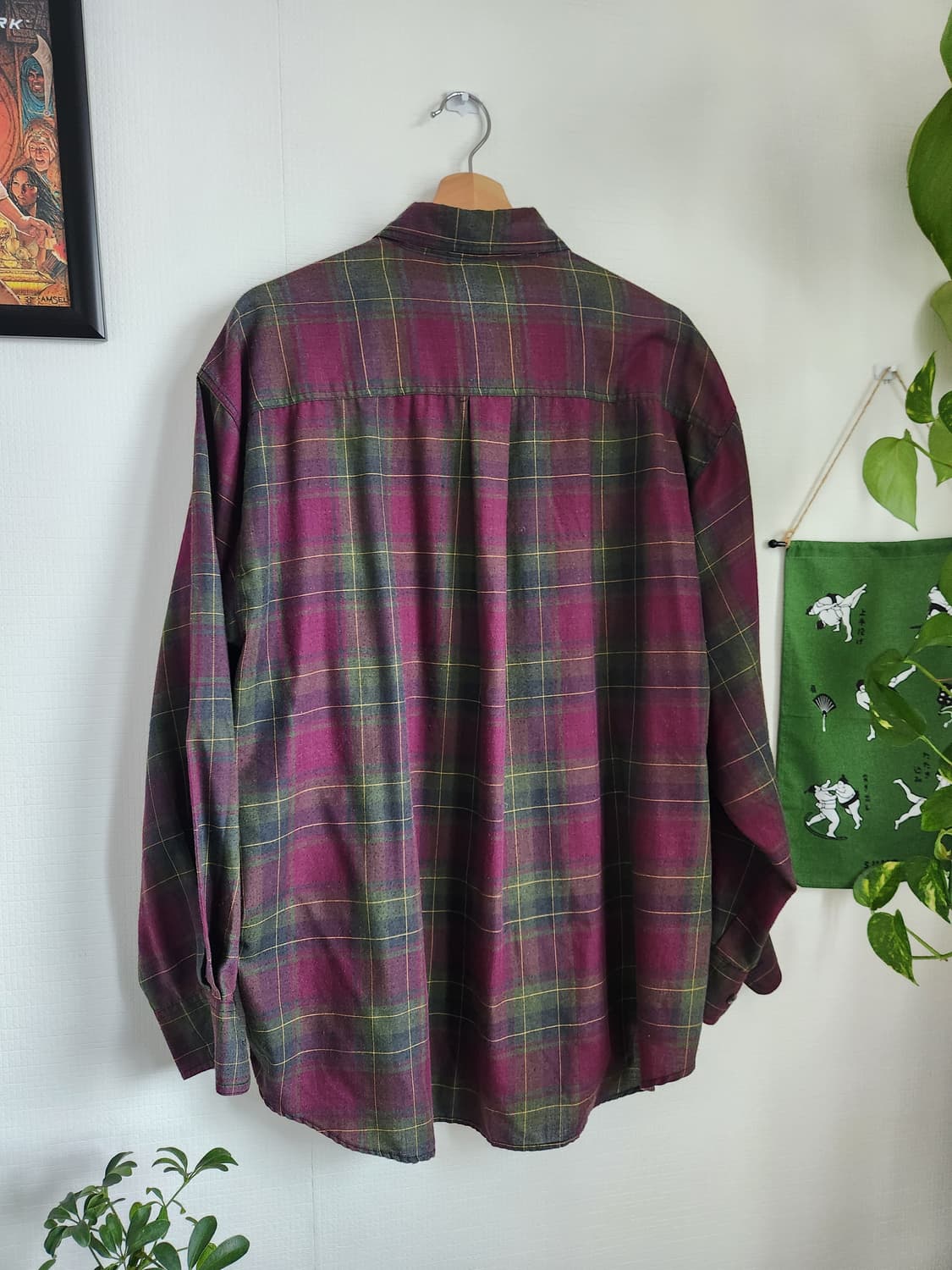 80s 아놀드 파머 버튼다운 체크 셔츠 상품이미지6