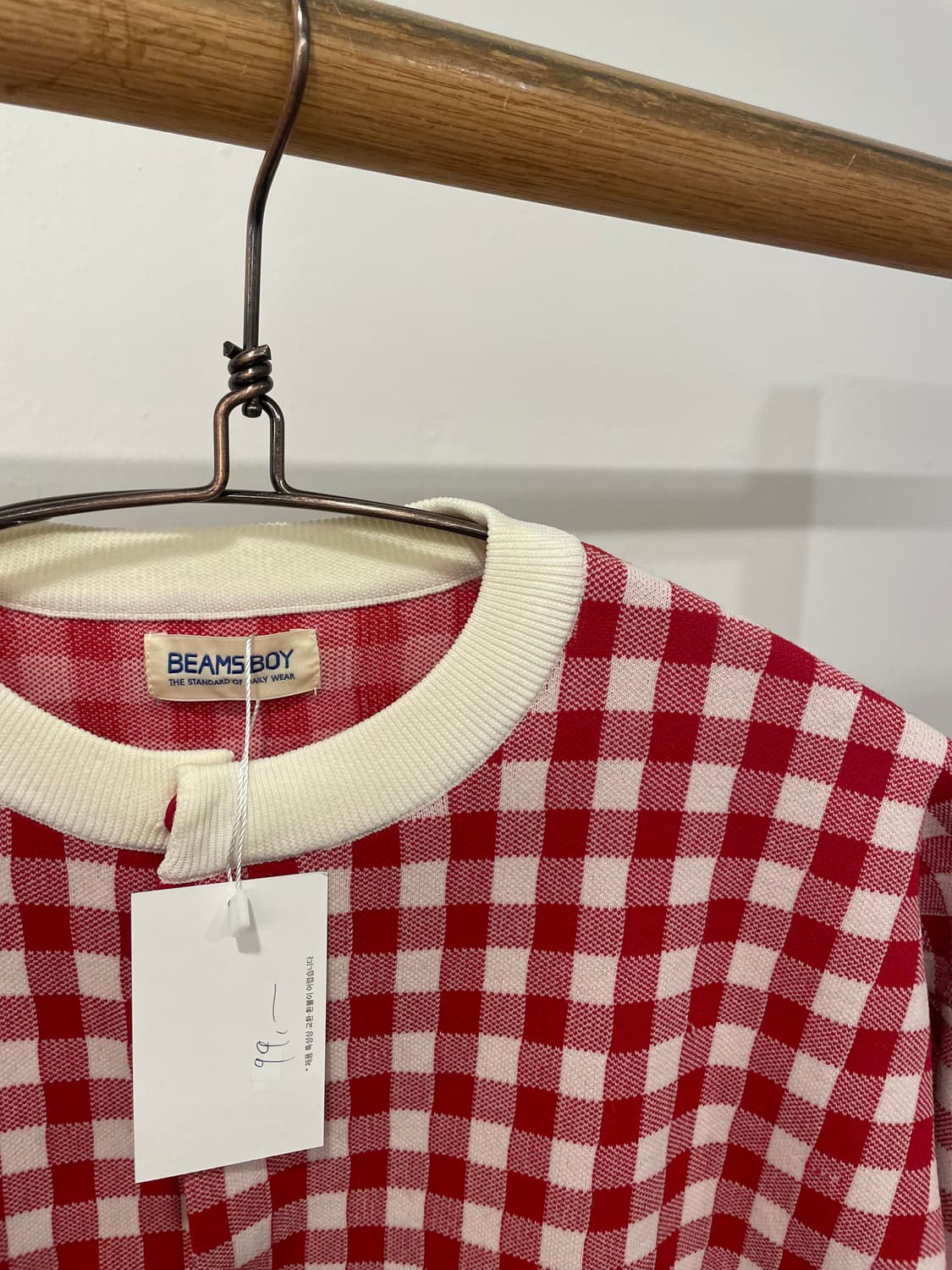 beams boy check cardigan 상품이미지2