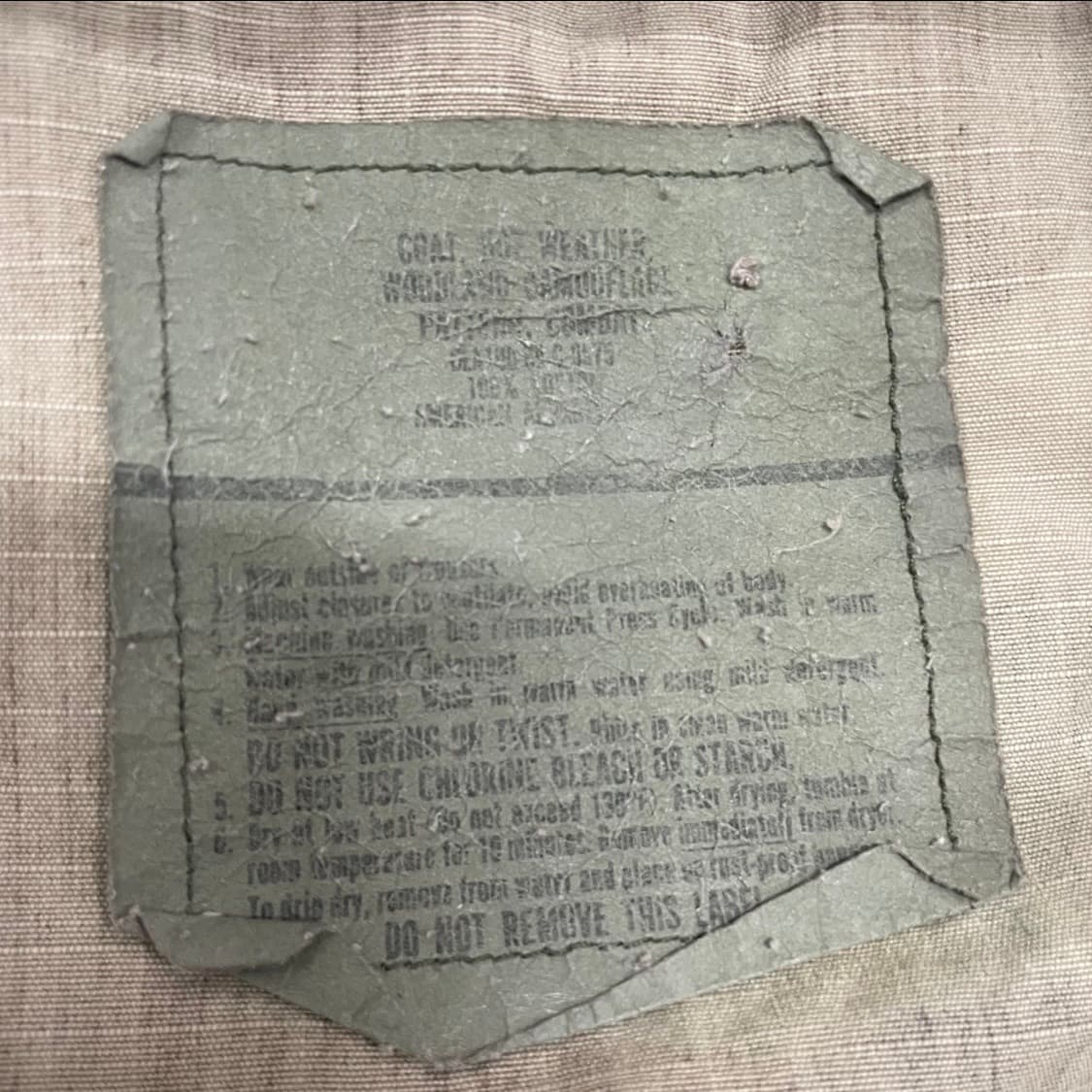 80s US 미군 밀리터리 오리지널 BDU 자켓 S V11 상품이미지8