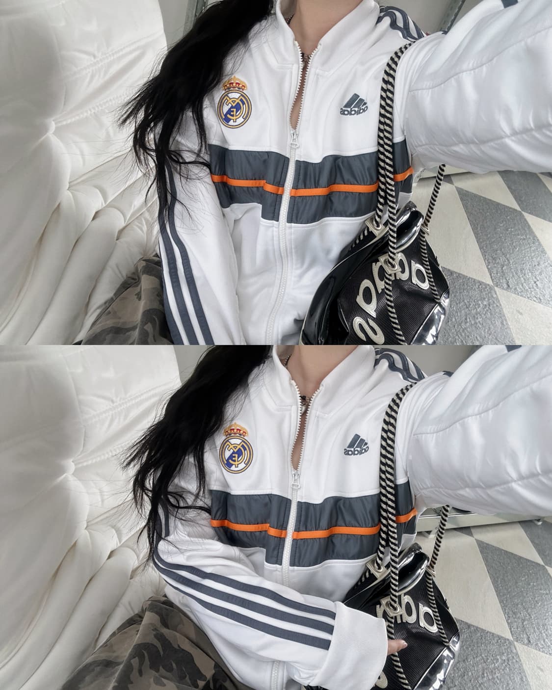 아디다스 화이트/그레이 레알마드리드 져지  상품이미지1