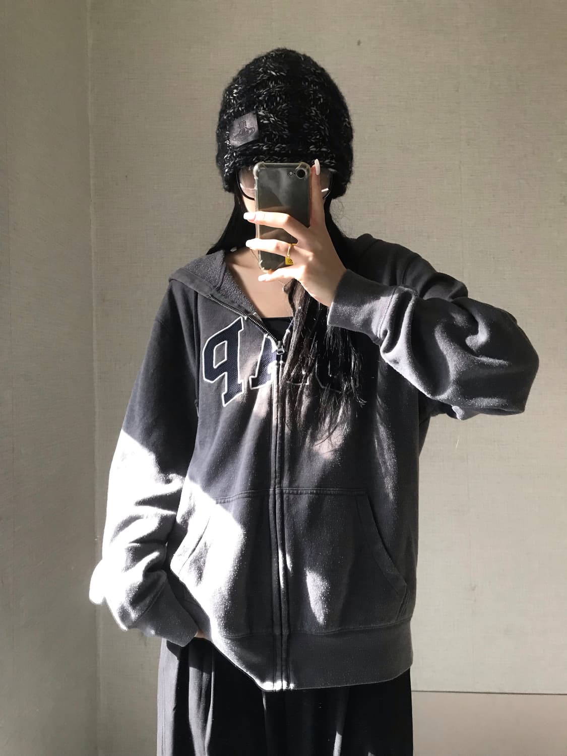 갭 그레이 후드집업 상품이미지4