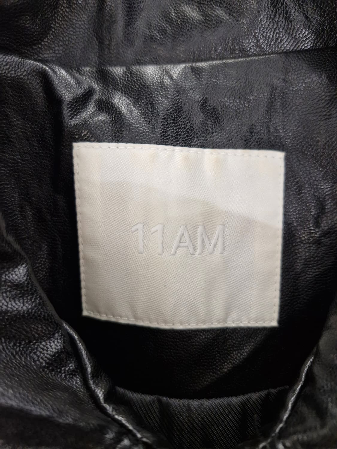 일레븐에이엠(11AM)레더 크랍 점퍼 상품이미지4