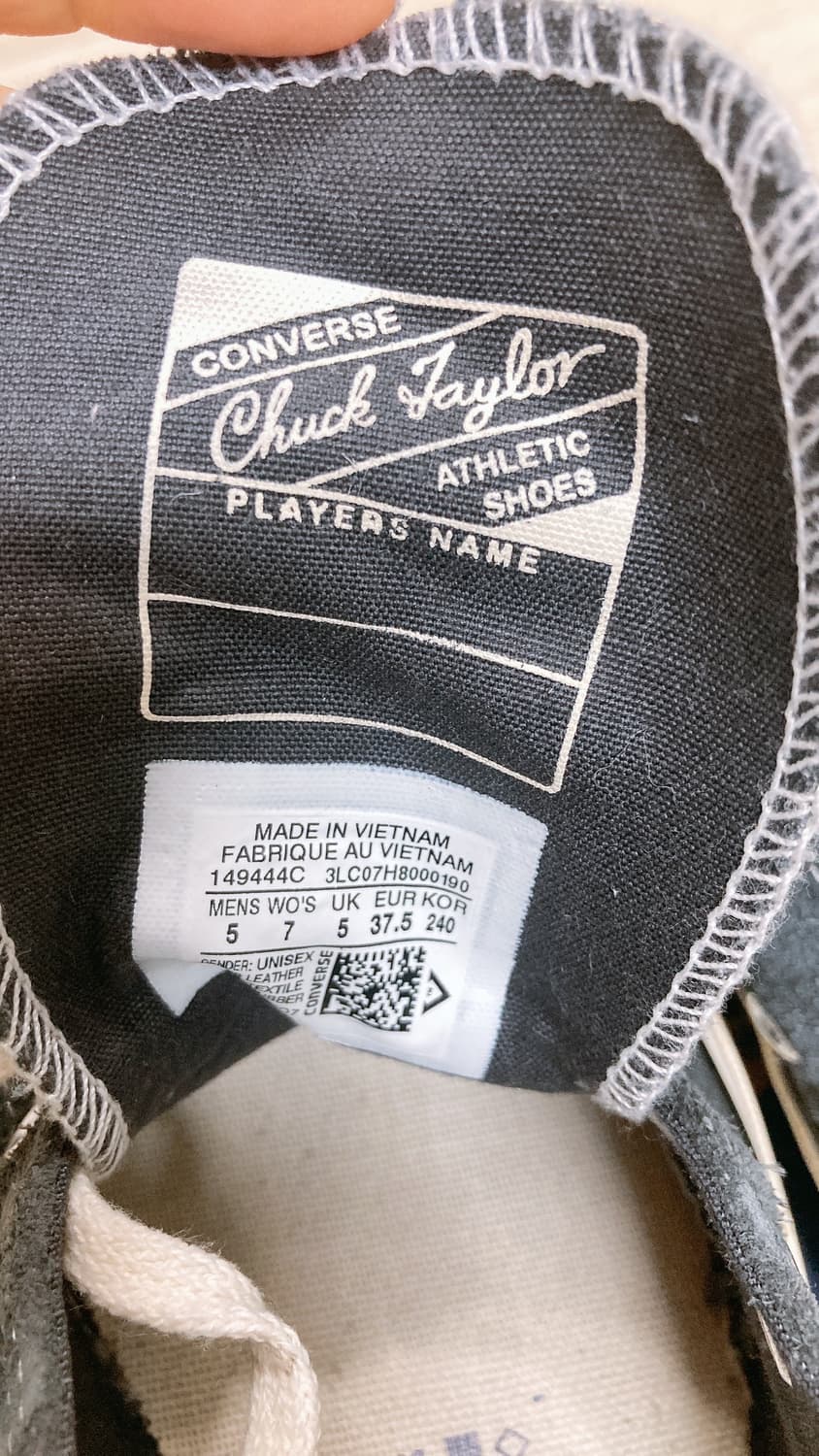 컨버스 척 테일러 로우 스웨이드 240mm 상품이미지7