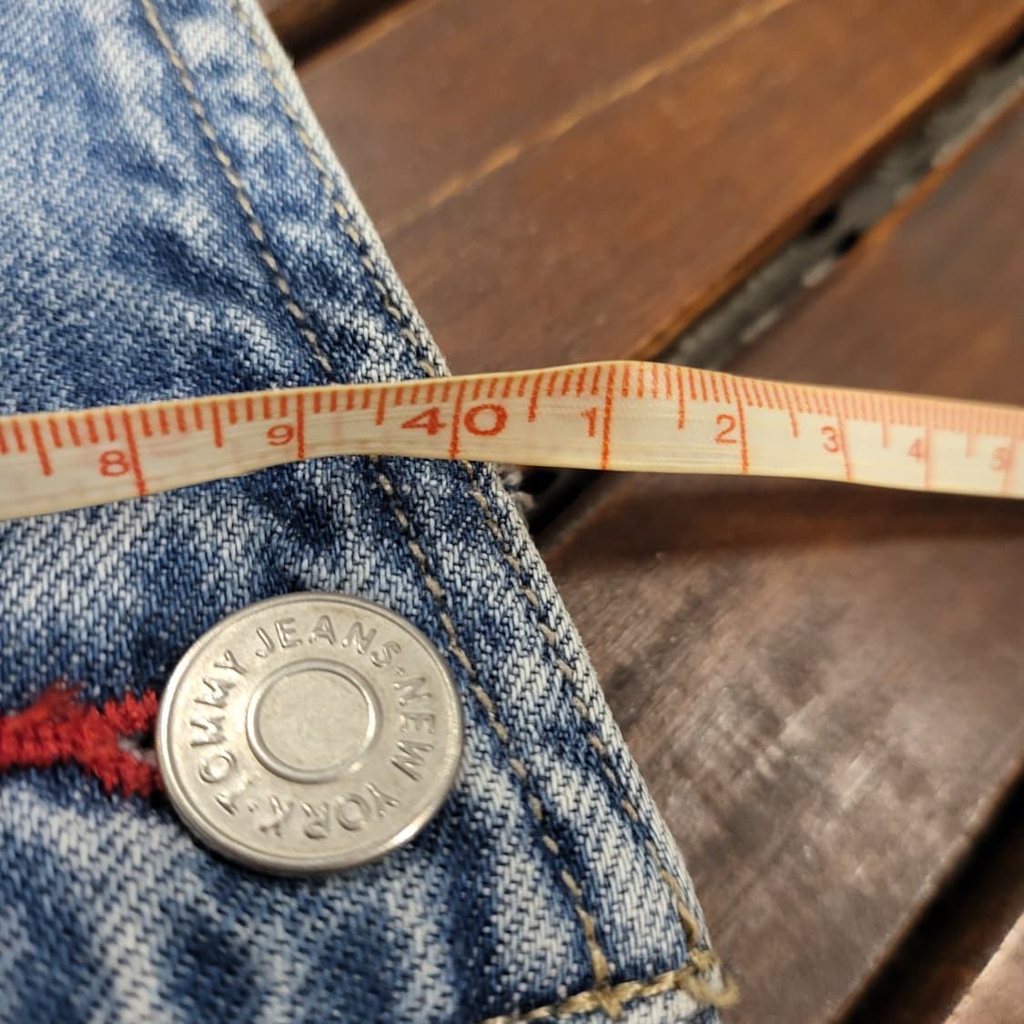 타미진스 데님 멜빵 치마 (M) 상품이미지8