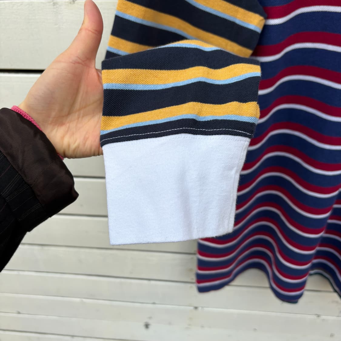 Brooks Brothers 브룩스브라더스 스트라이프 카라티 롱슬리브 상품이미지8