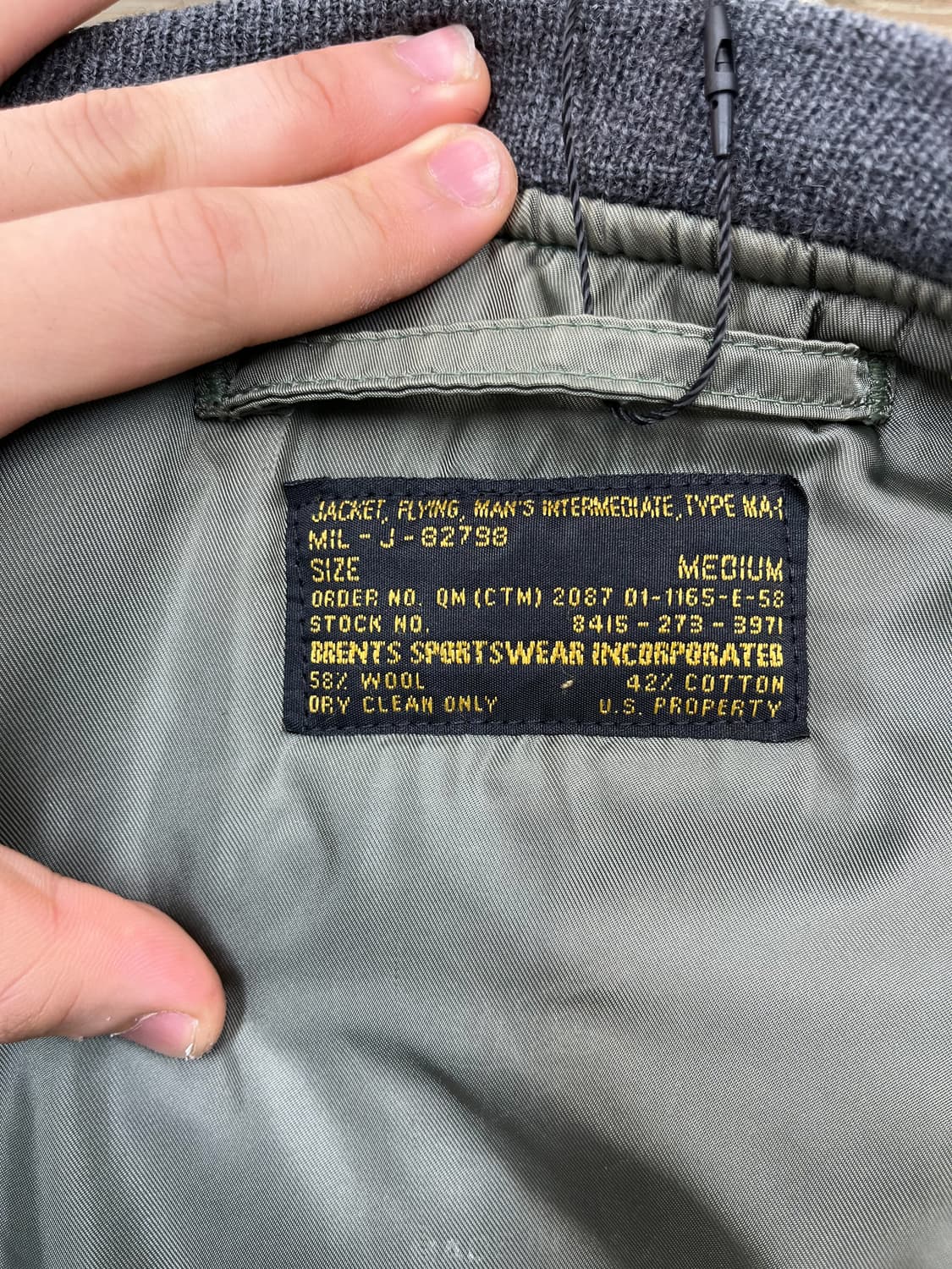 브렌츠 스포츠웨어 U.S.A.D B-15 플라이트 자켓 상품이미지7