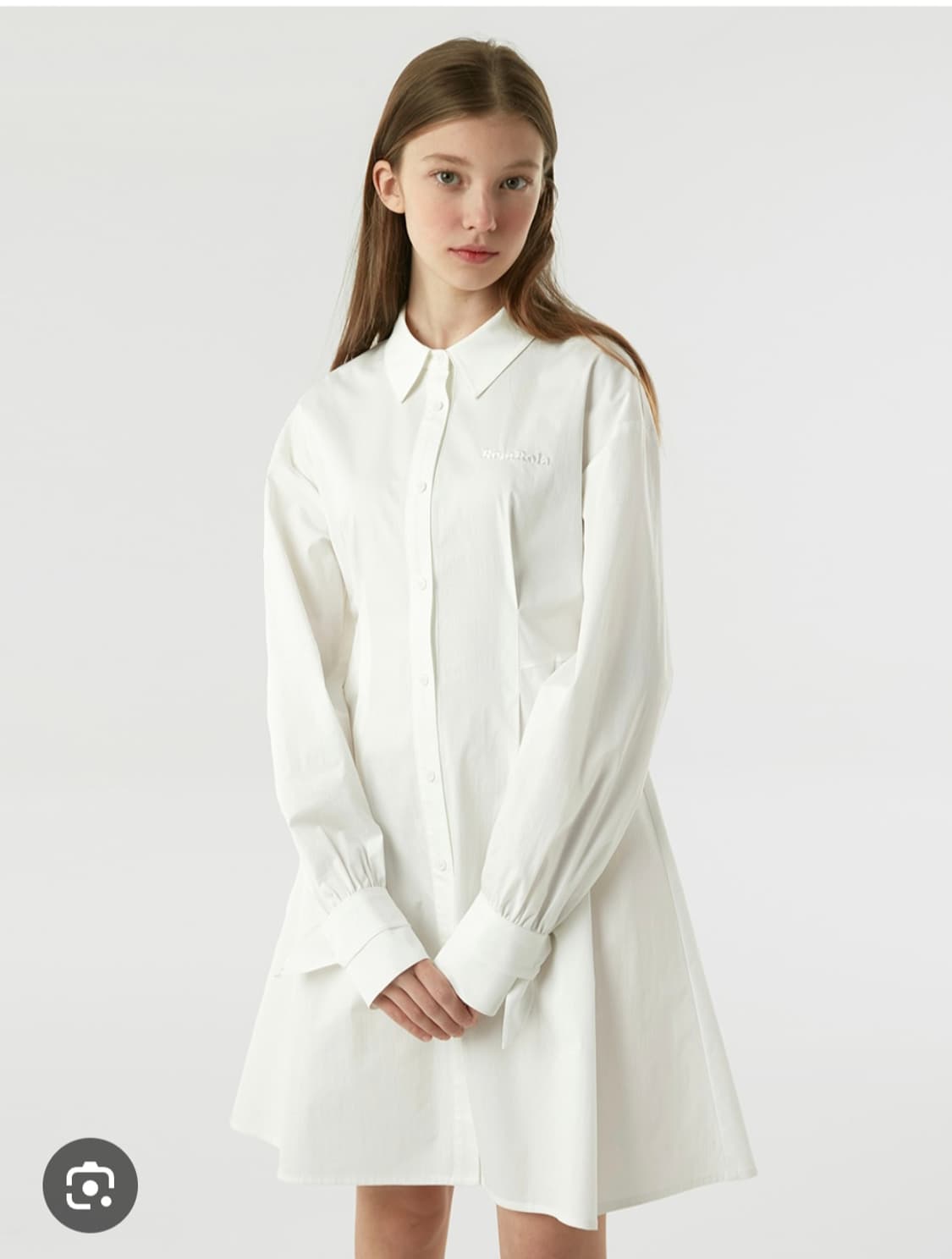 (새제품) 로라로라 라인 셔츠 원피스  M 상품이미지1