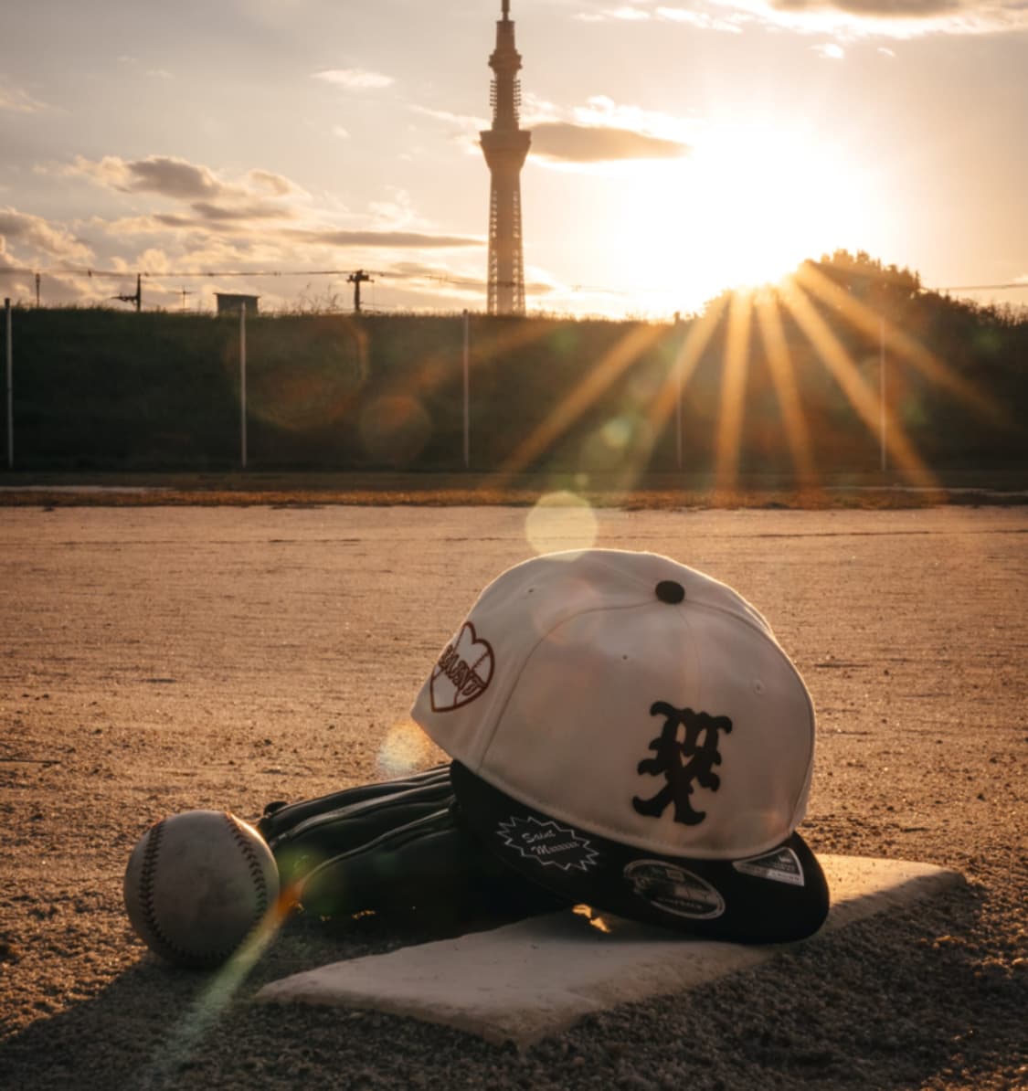 [새상품/F] 세인트미카엘 x 뉴에라 셀러브리티 화이트 모자 캡 상품이미지8