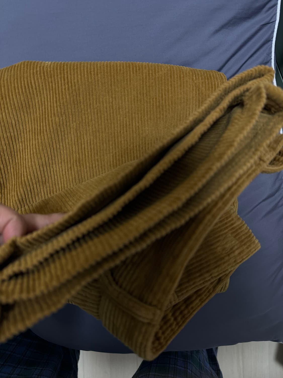 베이스레인지 코듀로이 팬츠 카멜 컬러, M 상품이미지6