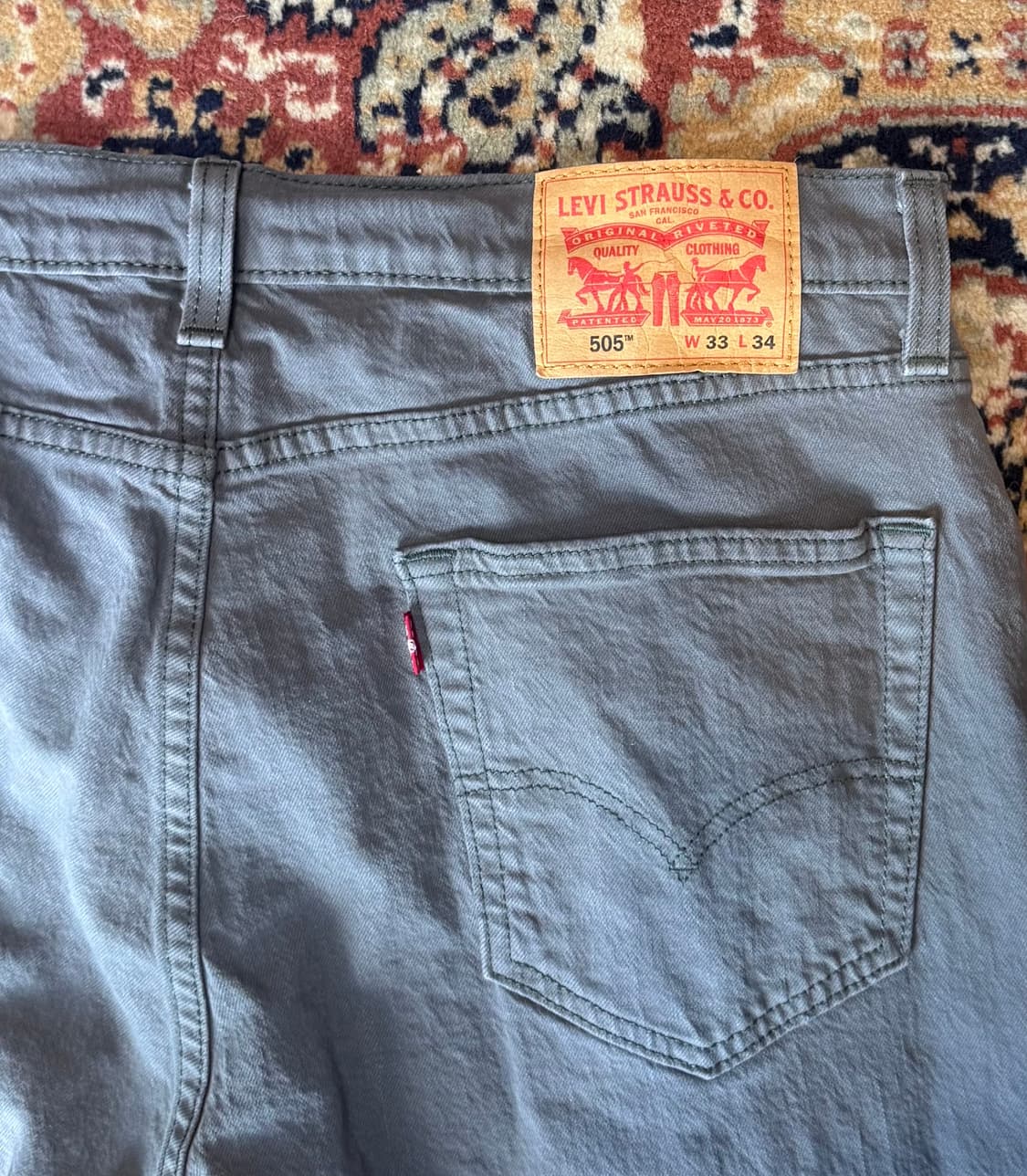 빈티지 리바이스 505 그레이 진 데님 33 (666) 상품이미지3