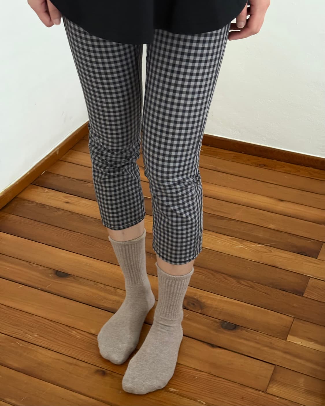 체크 카프리 팬츠 상품이미지5