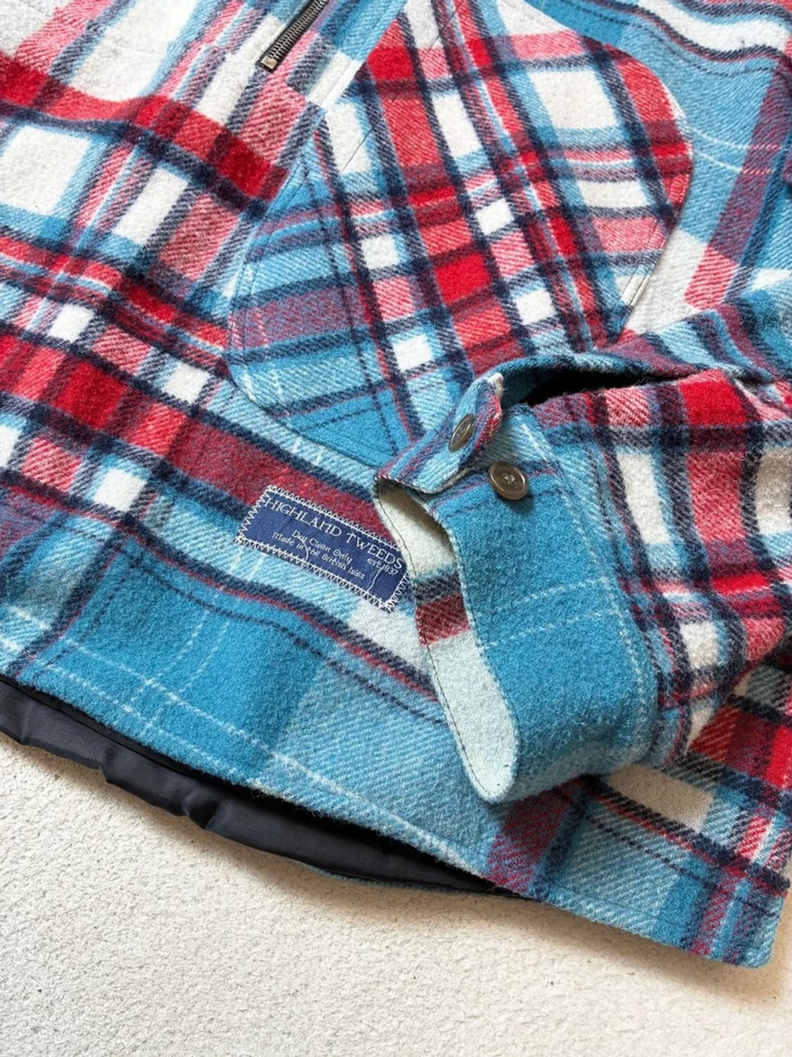 웰던 부티크 체크 아노락 울 자켓 PN7986 상품이미지5