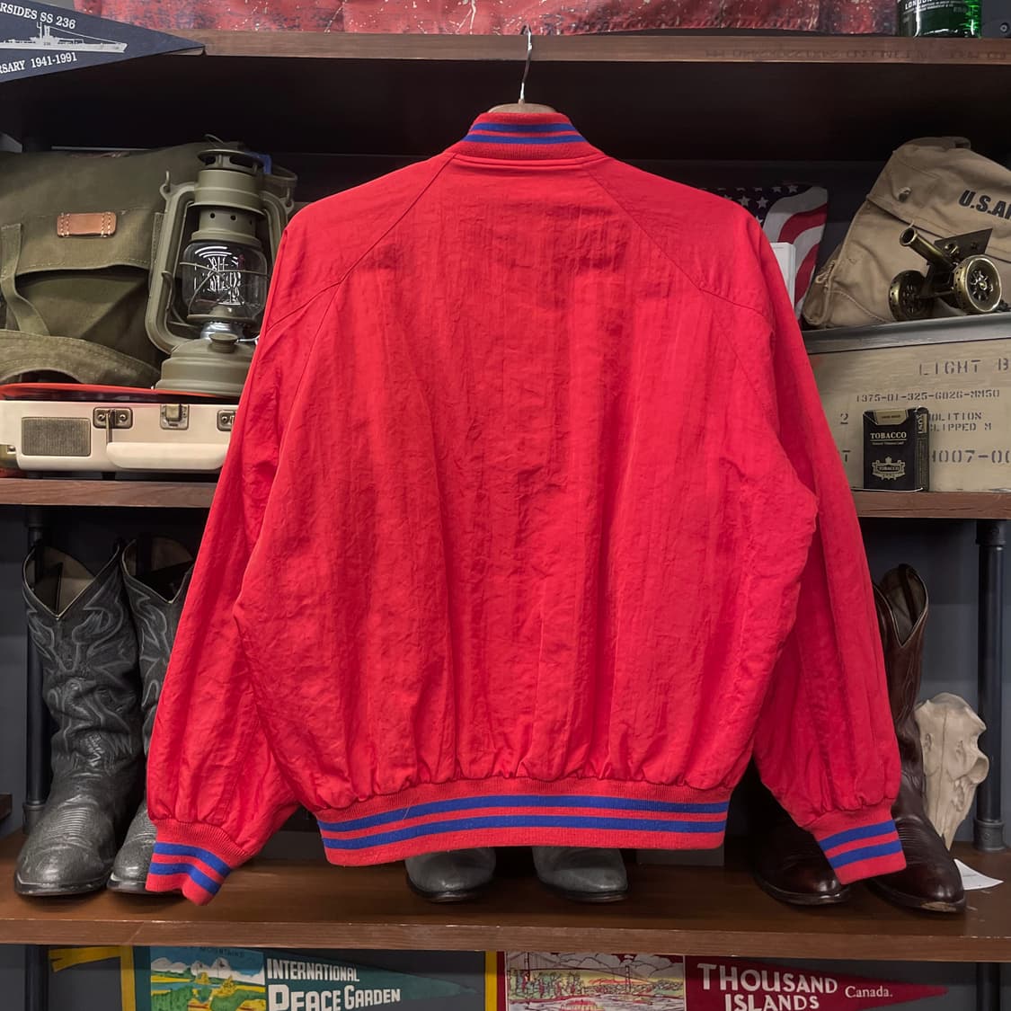 90s 맥그리거 스포츠 웨어 퀼팅 누빔 베이스볼 바시티 자켓 N351 상품이미지2